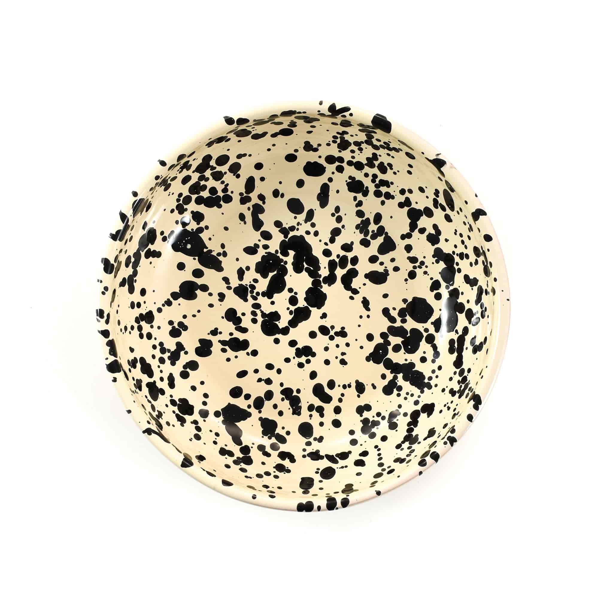 Puglia Black Splatter Bowl, 19cm - Image 2