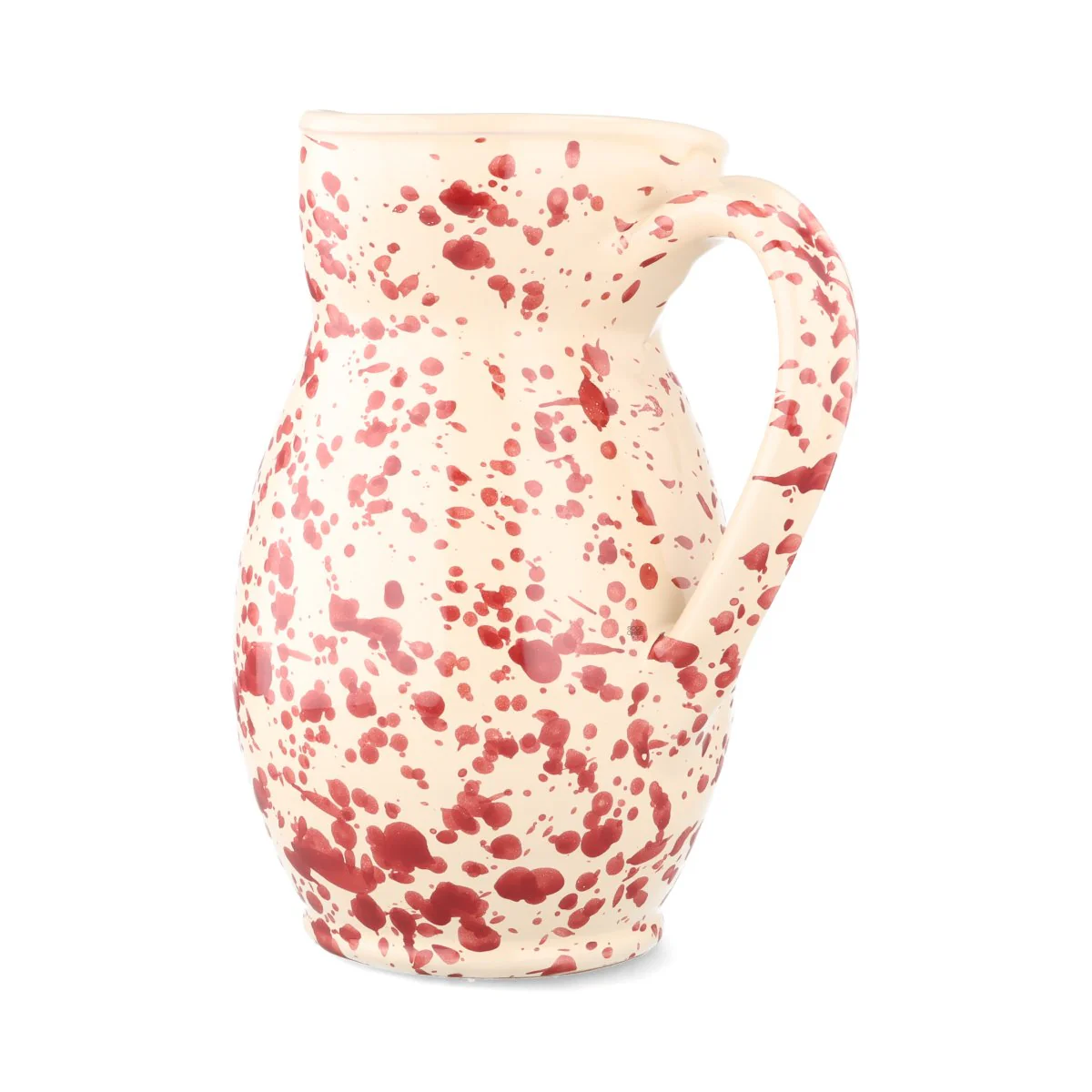 Puglia Burgundy Splatter Pitcher, 1 Litre - Image 3