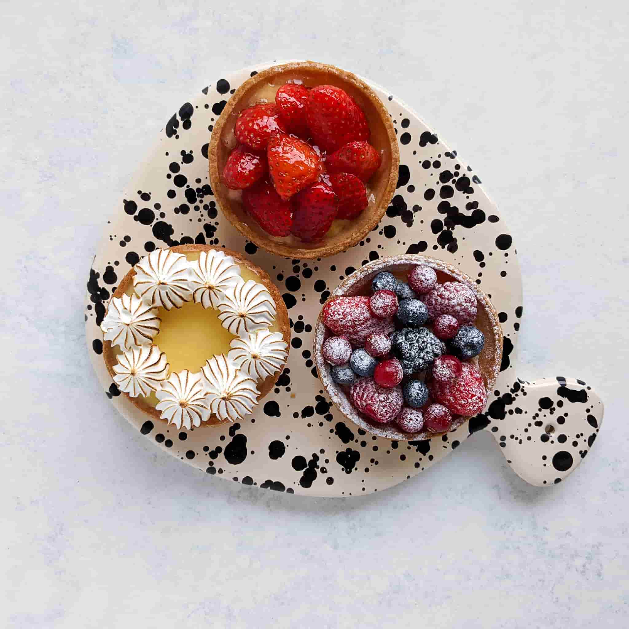 Puglia Black Splatter Ceramic Serving Board, 25cm - Image 3