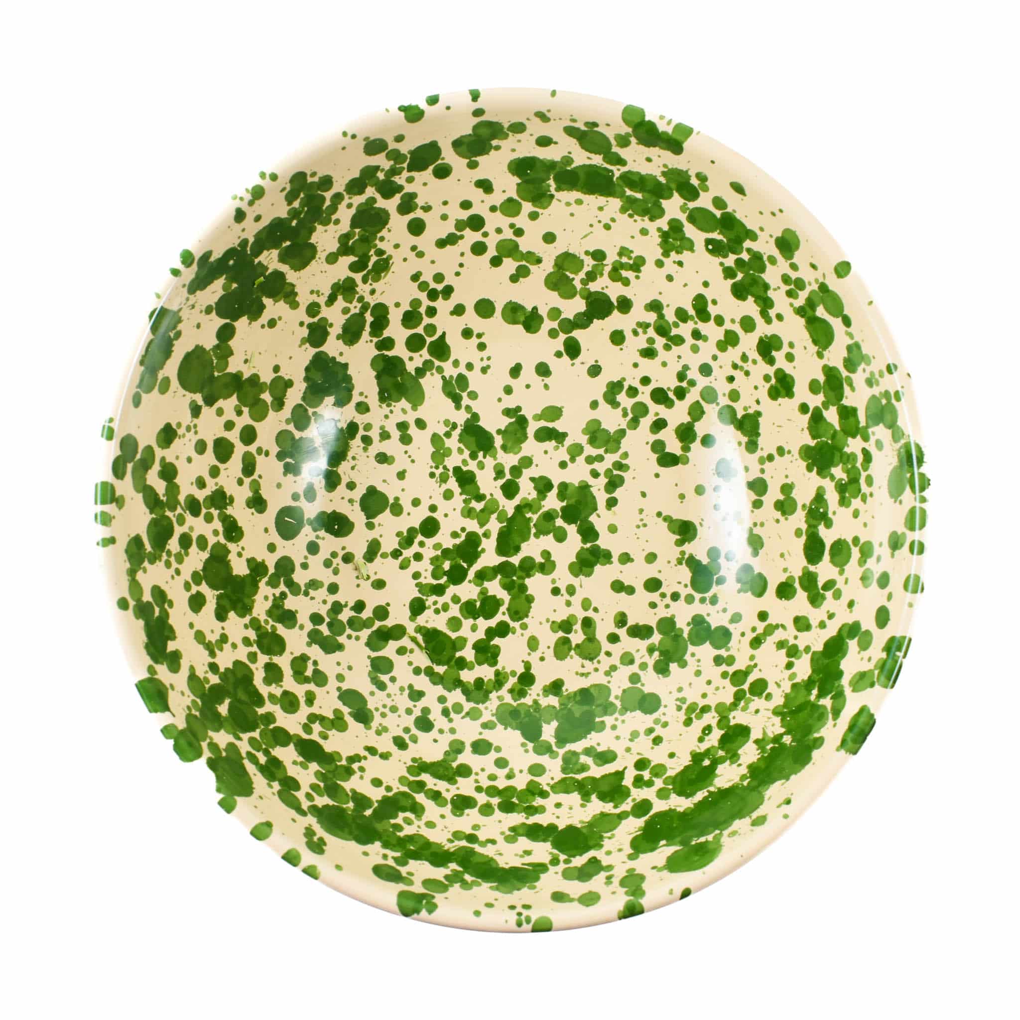 Puglia Green Splatter Large Salad Bowl, 28cm - Image 2