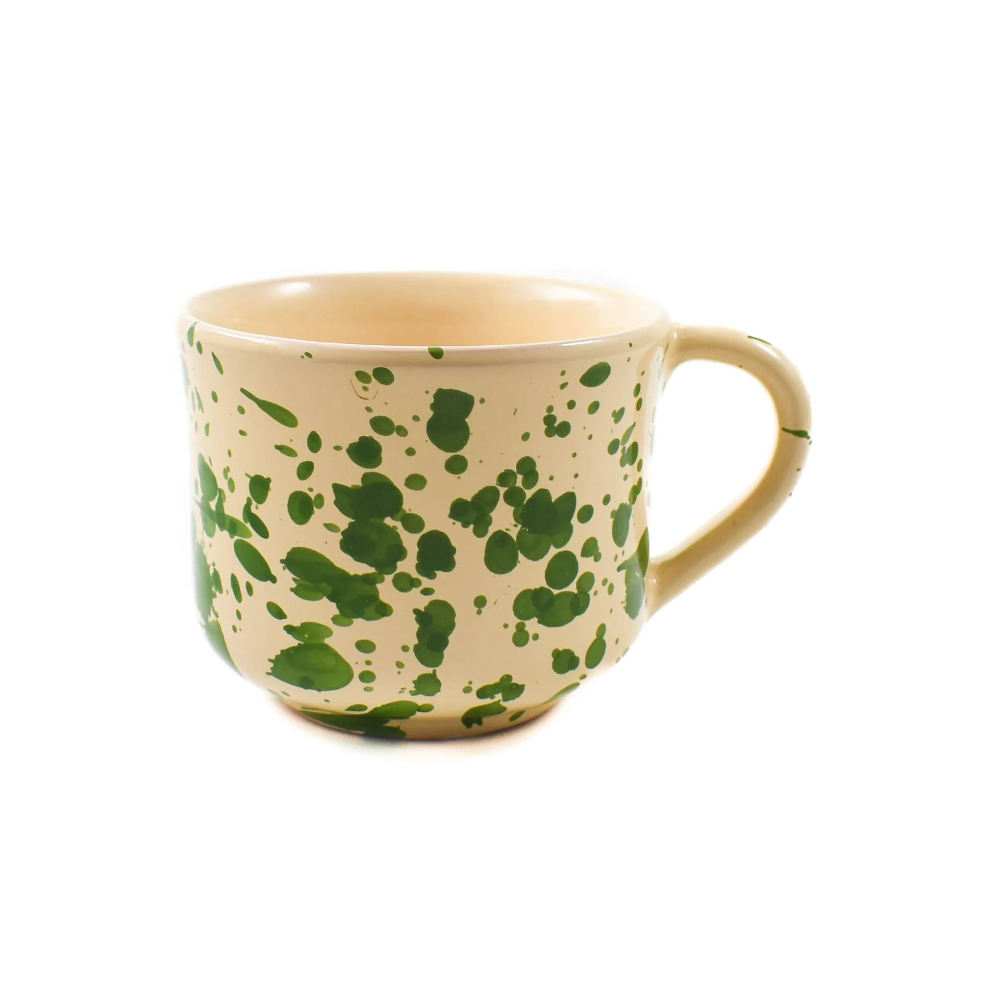 Puglia Green Splatter Mug, 250ml
