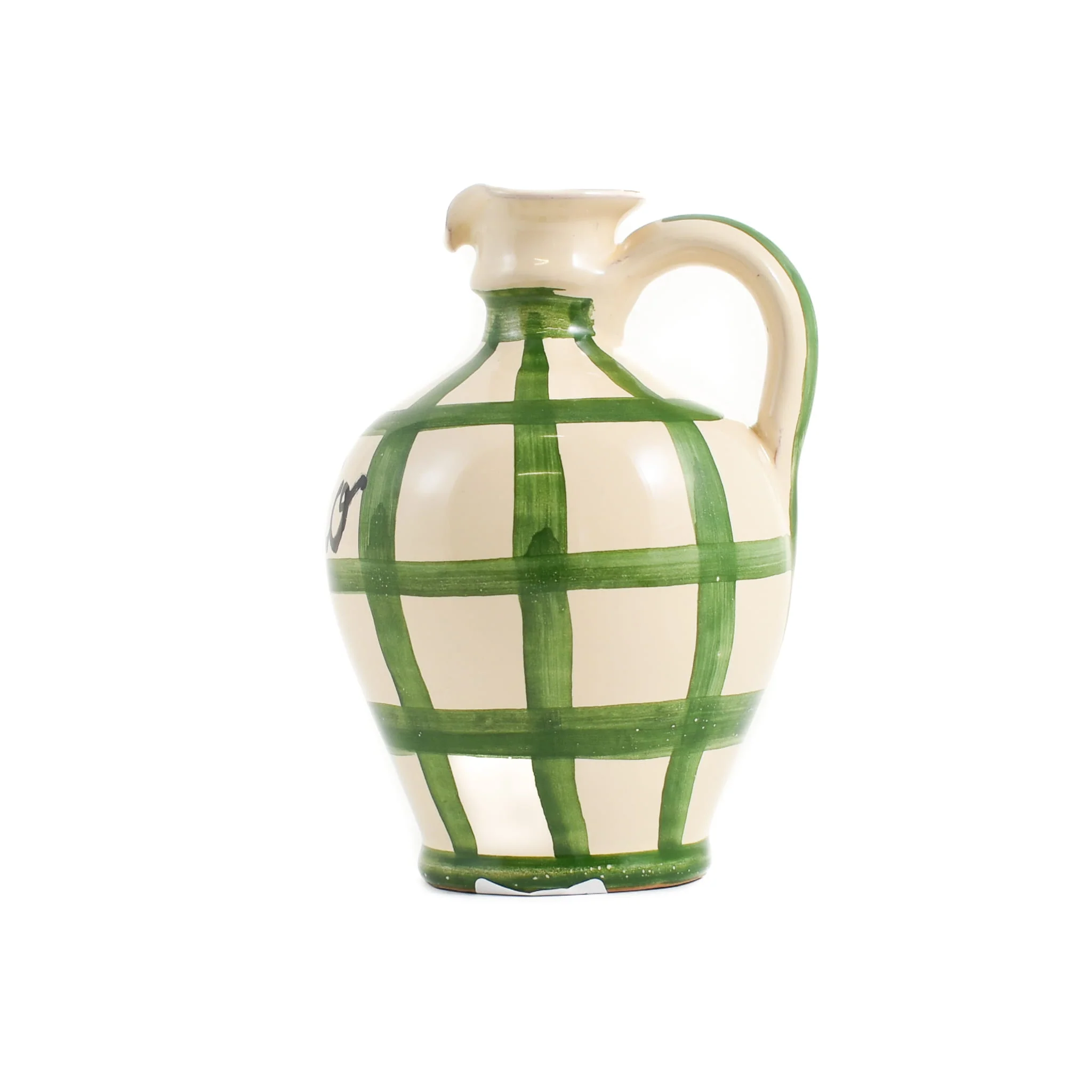 Puglia Green Stripe Oil Bottle, 250ml - Image 3