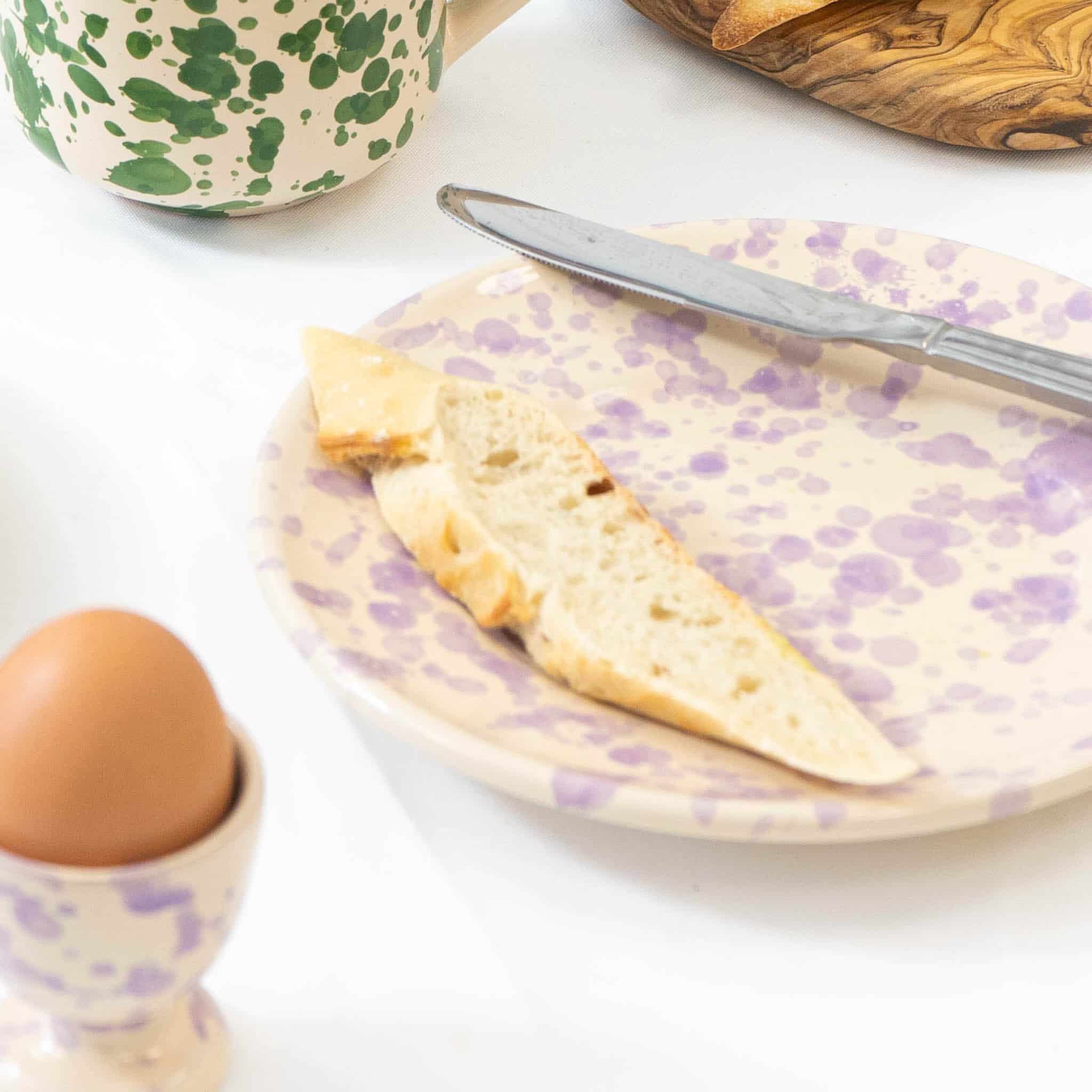 Puglia Lilac Splatter Egg Cup - Image 2