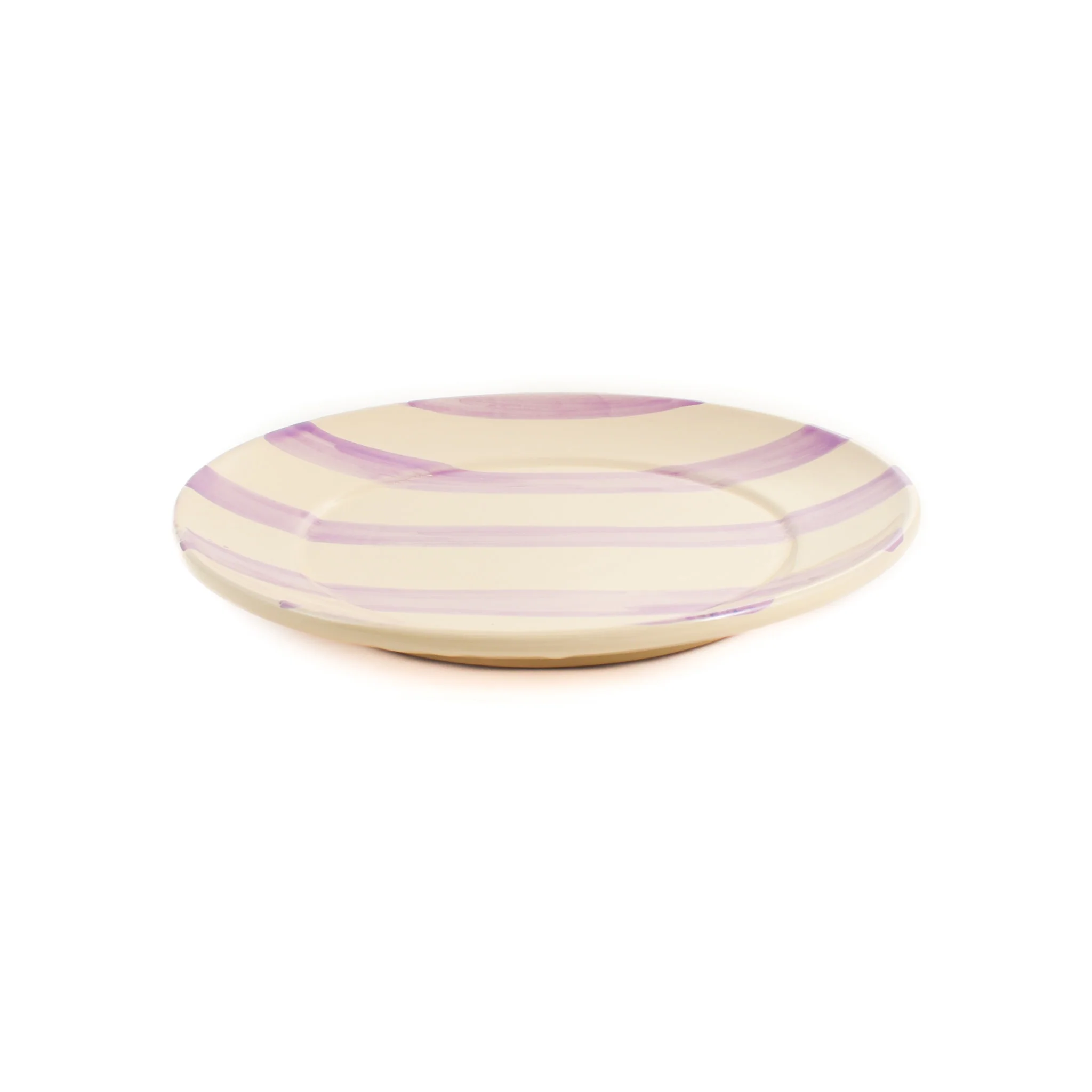Puglia Lilac Stripe Dinner Plate, 27cm - Image 2