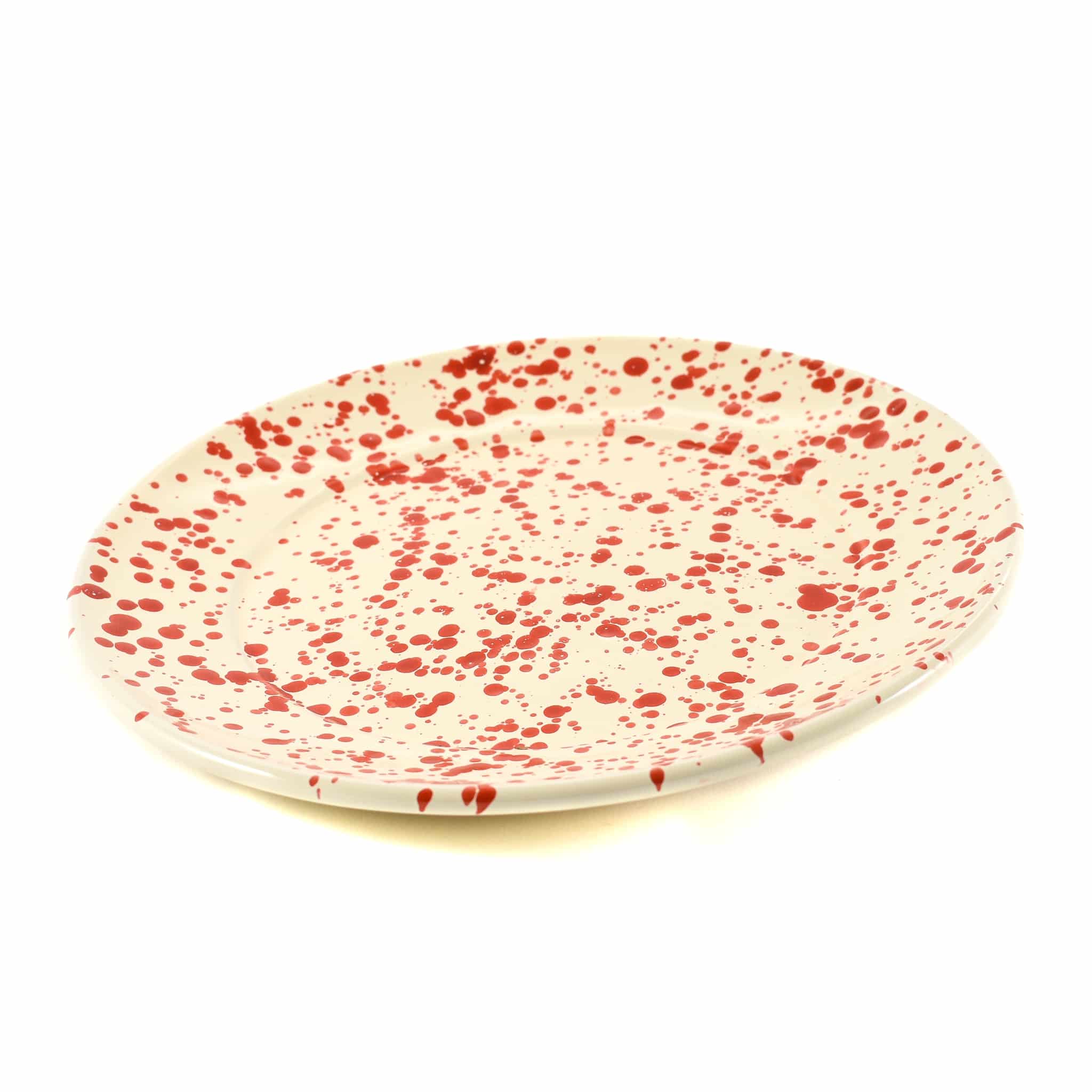 Puglia Red Splatter Dinner Plate, 27cm - Image 3
