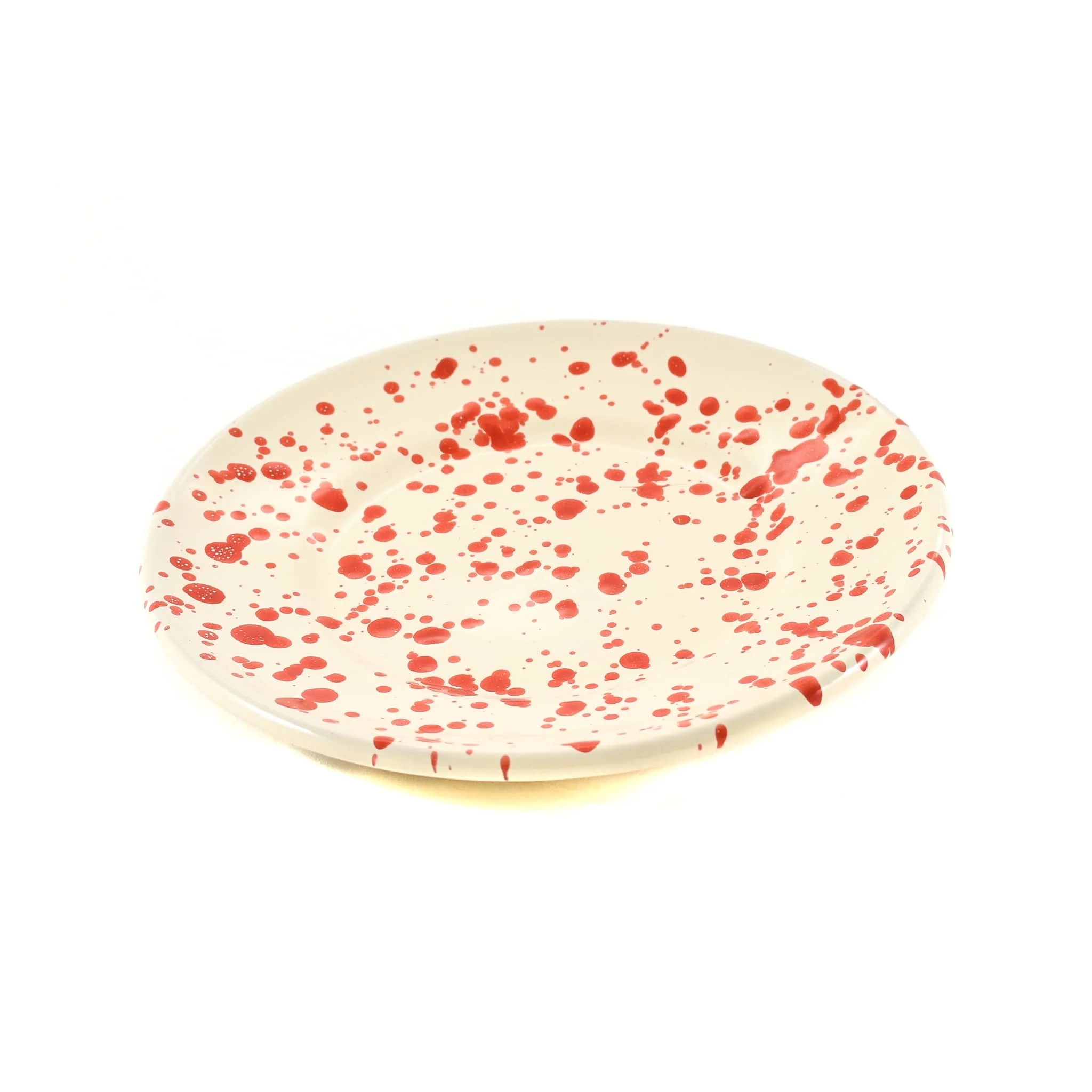 Puglia Red Splatter Side Plate, 19cm - Image 3