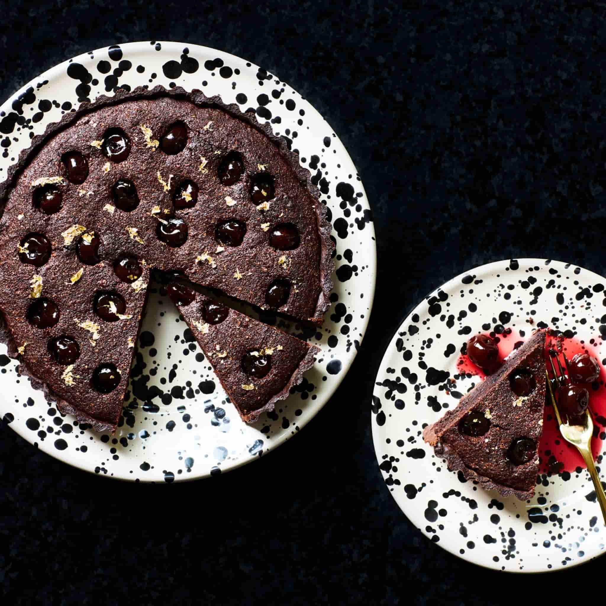 Puglia Black Splatter Side Plate, 19cm - Image 4