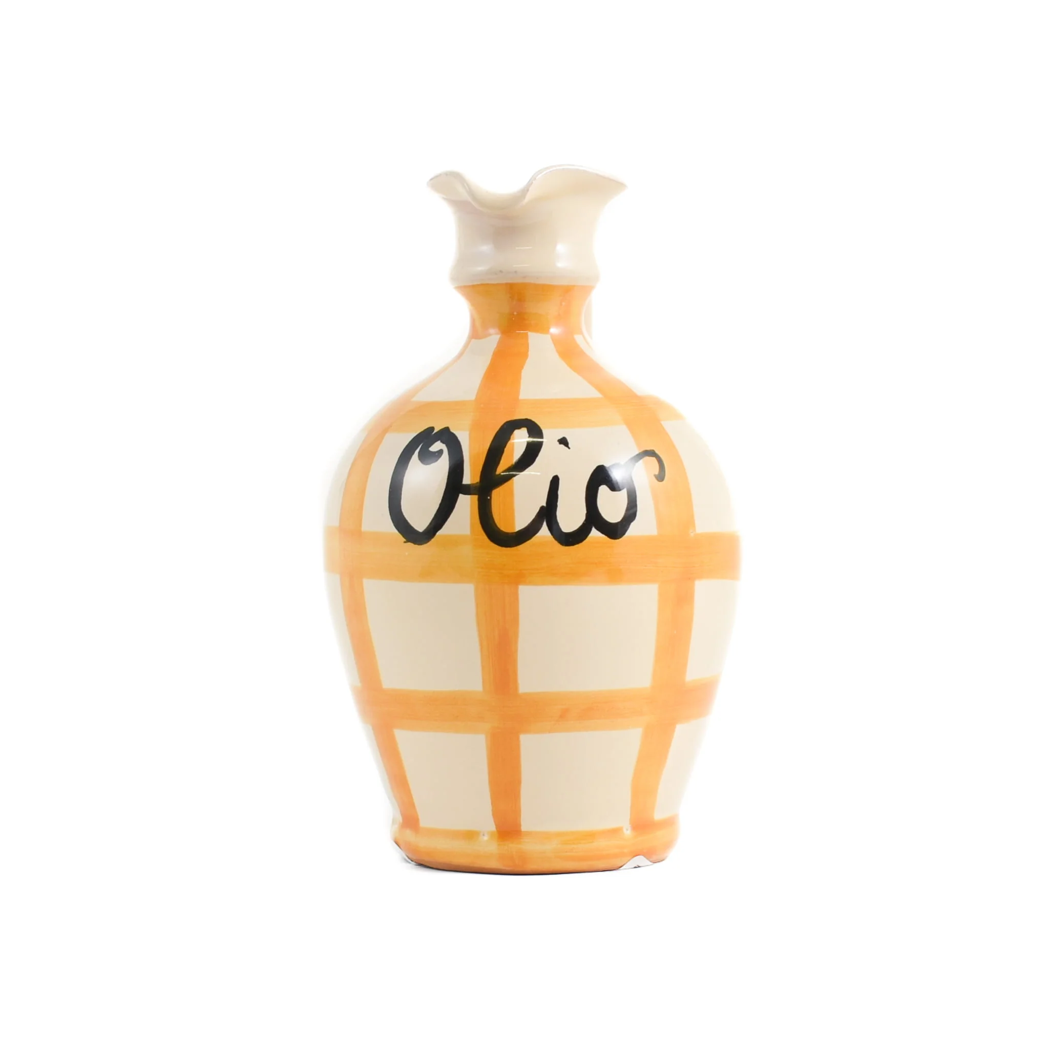Puglia Yellow Stripe Oil Bottle, 250ml - Image 2