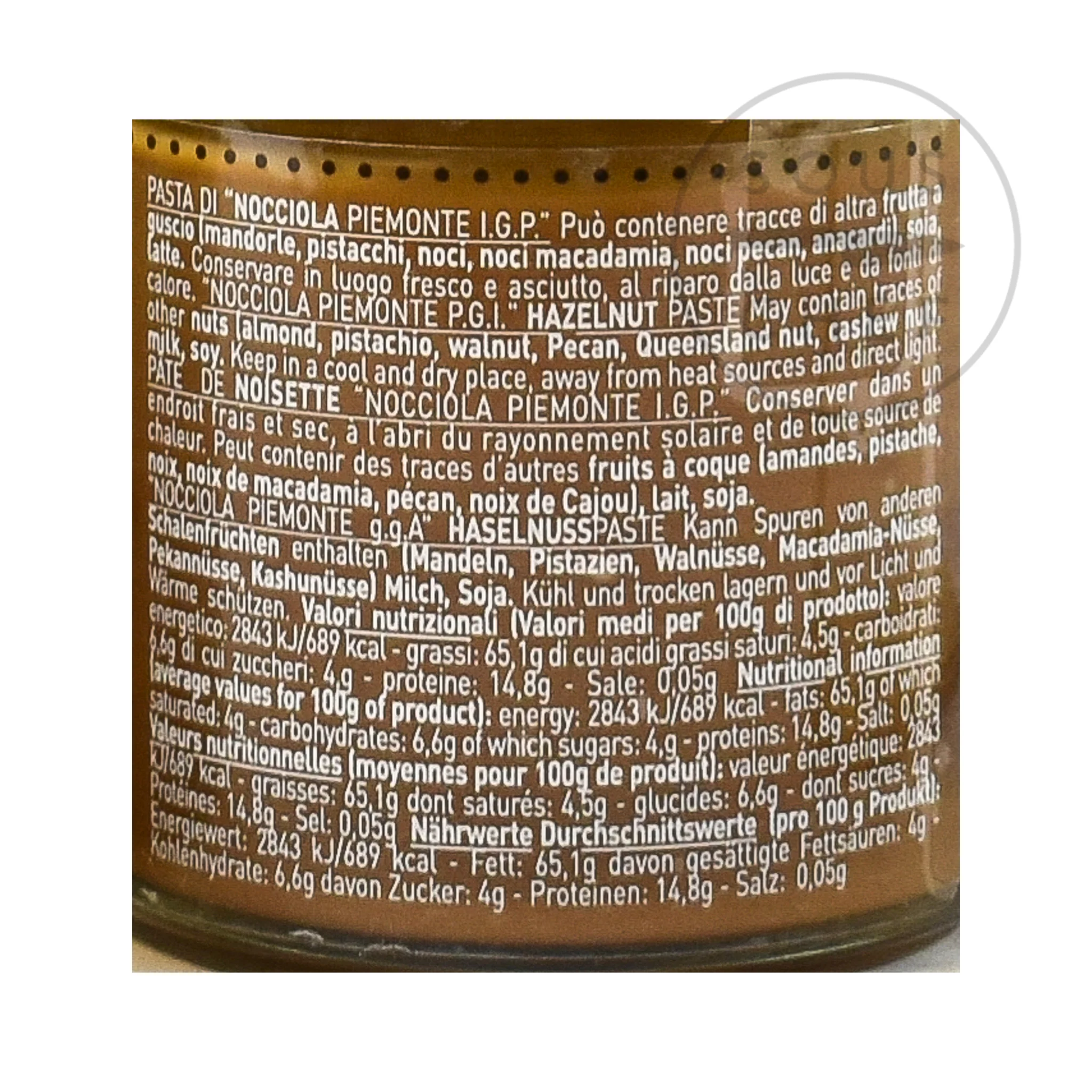 Pure Piemonte Hazelnut Paste, 180g - Image 2