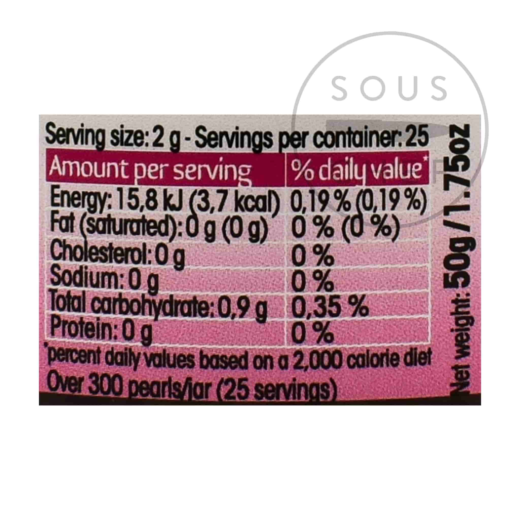 Christine Le Tennier Raspberry Flavour Pearls - Image 4