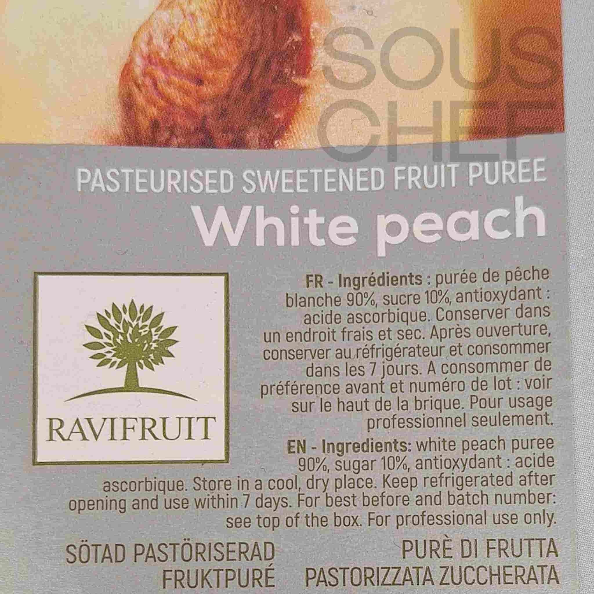 Ravifruit White Peach Puree, 1 Litre - Image 2