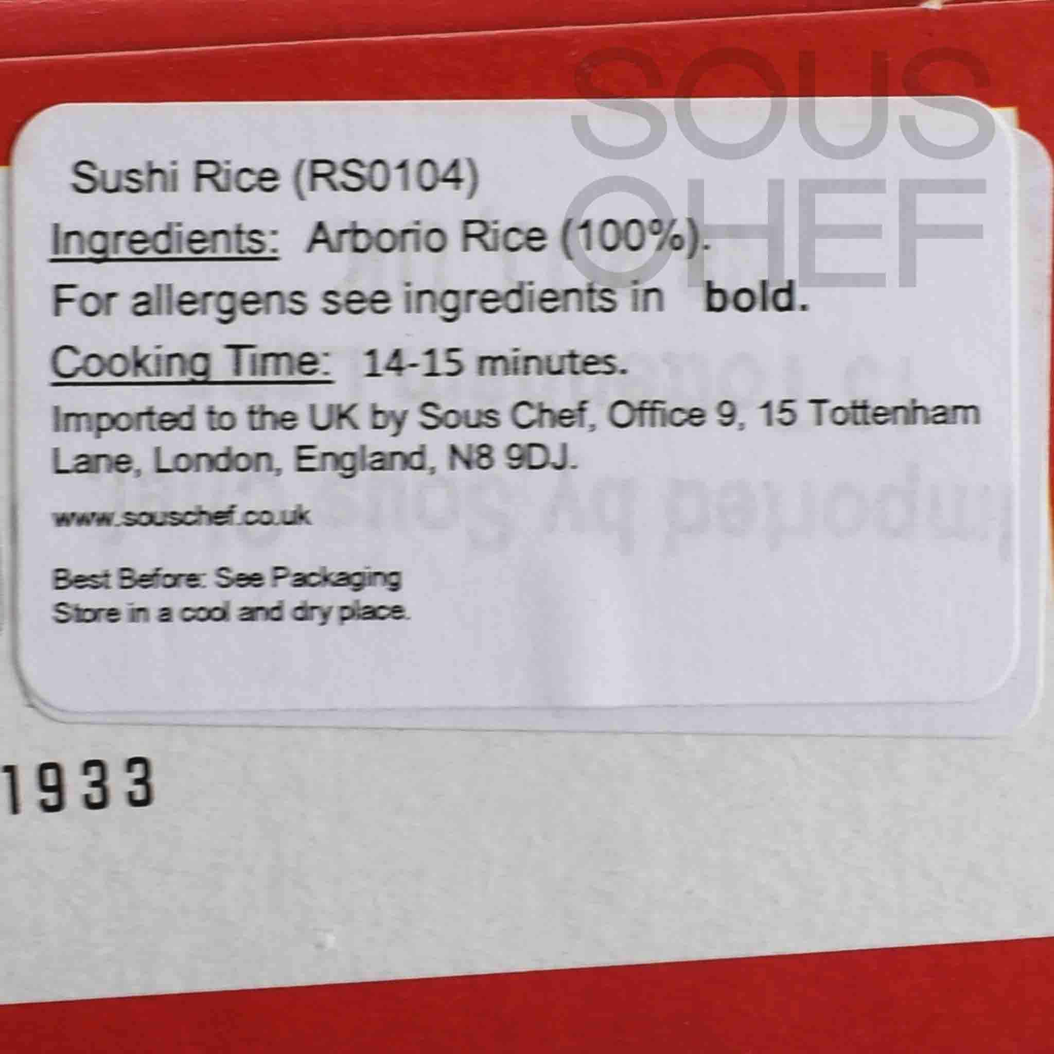 Riseria Campanini Sushi Rice, 1kg - Image 2