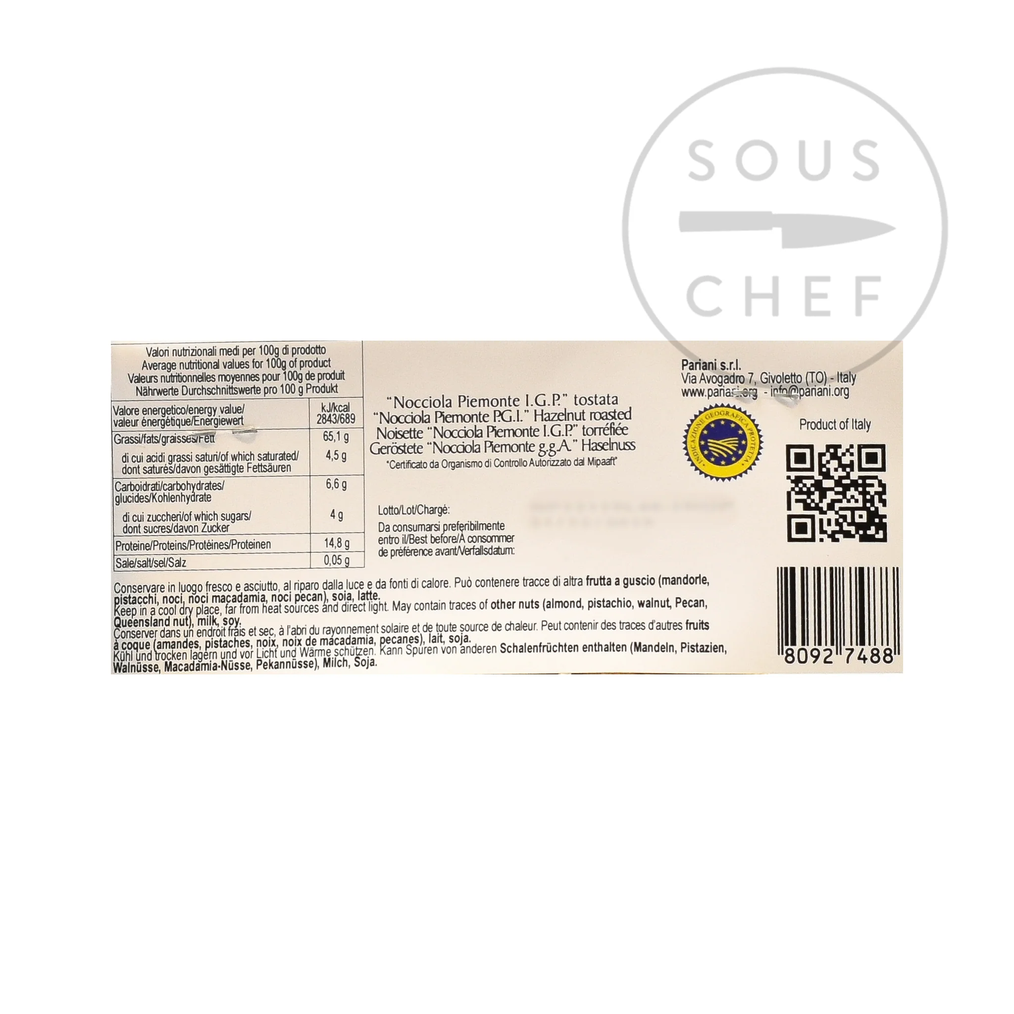 Roasted Piemonte IGP Hazelnuts, 150g - Image 2