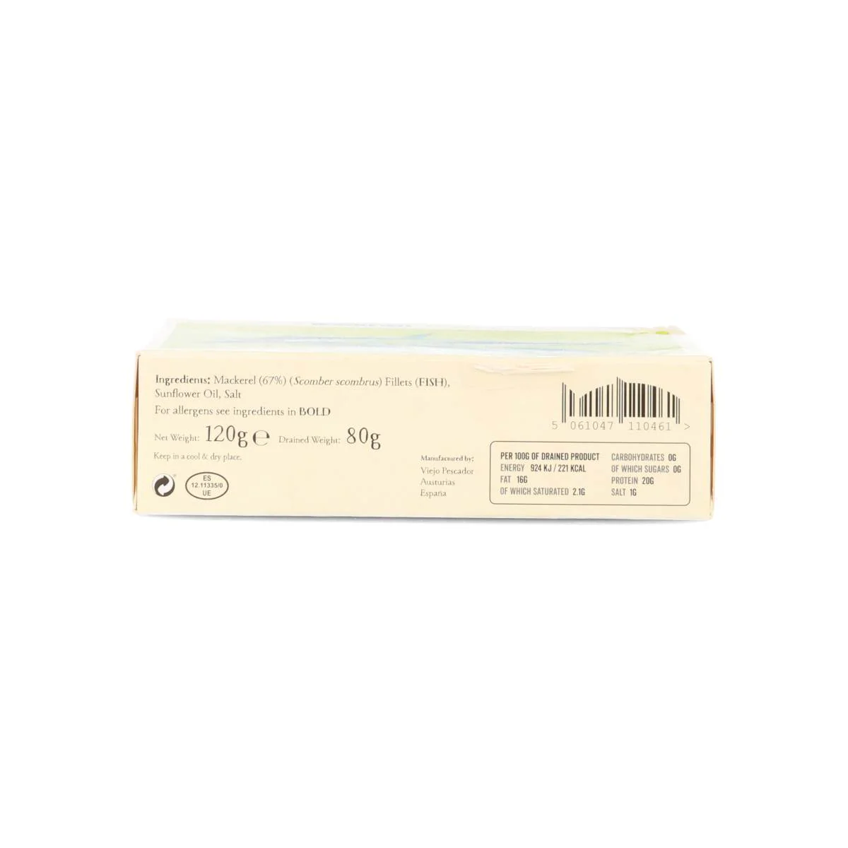 Rockfish Tinned British Mackerel, 120g - Image 3