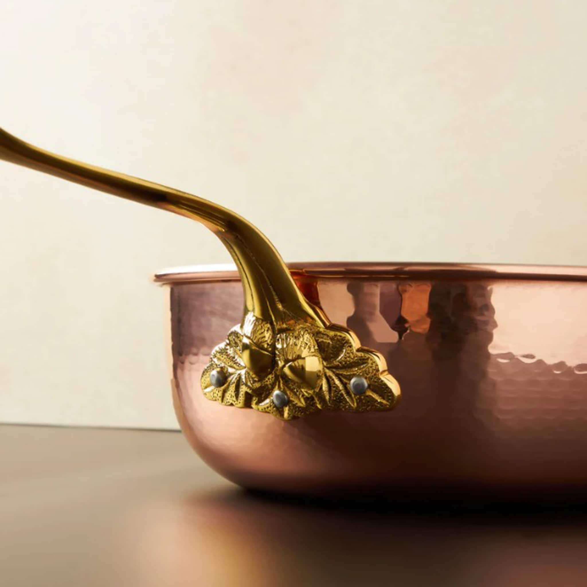 Ruffoni Historia Décor Hammered Copper Chefs Pan with Spoon, 26cm/4L - Image 4