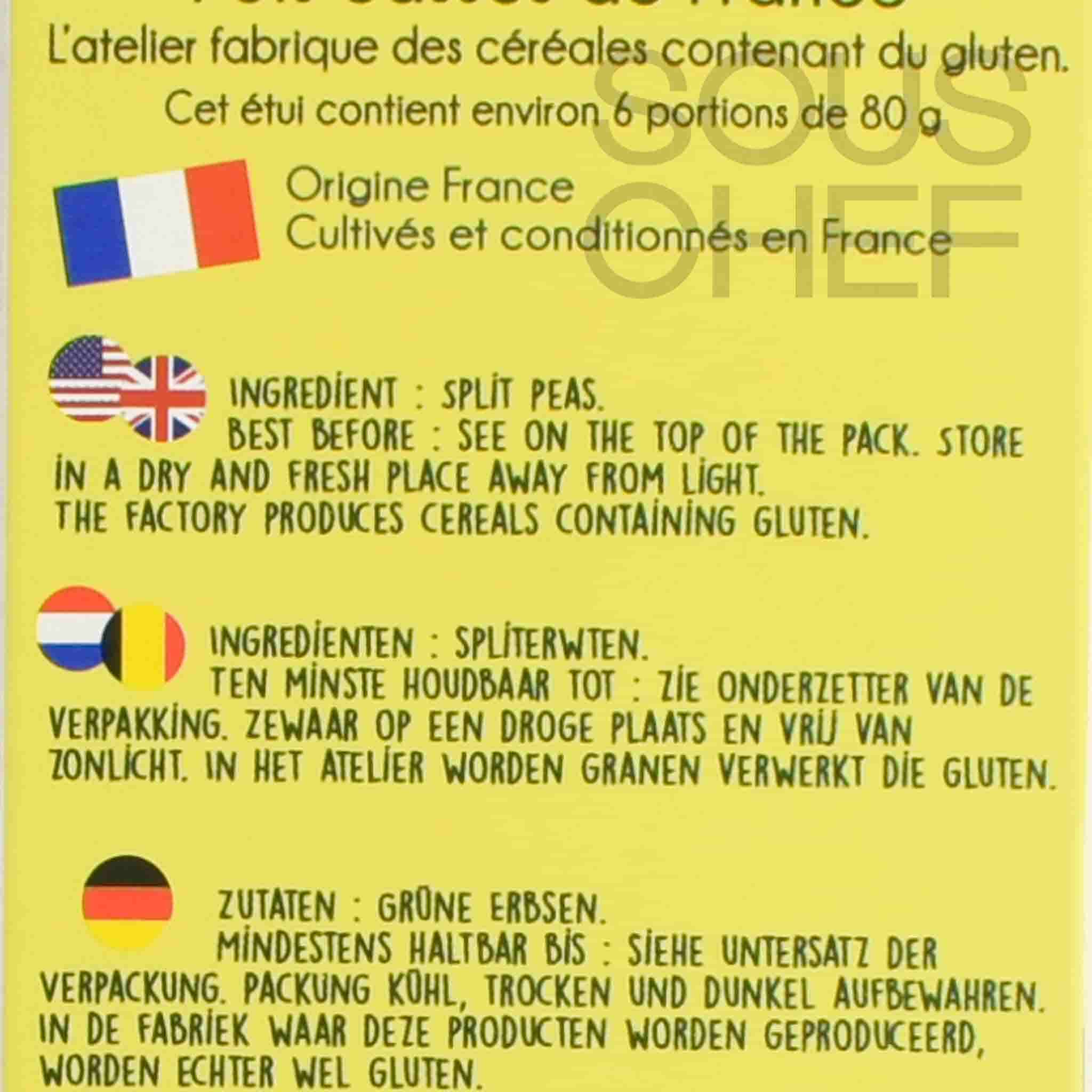 Sabarot Split Peas From France, 500g - Image 2