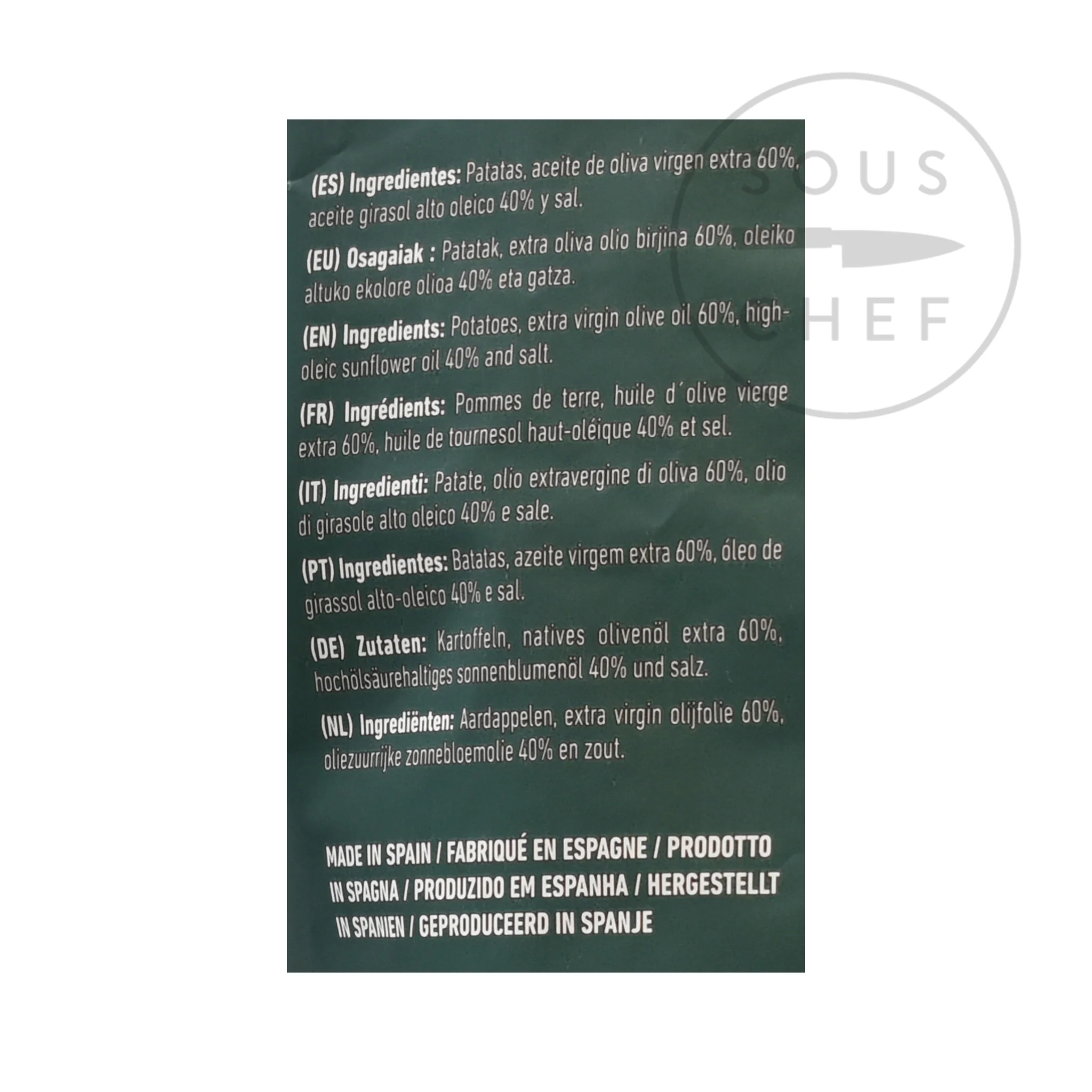Sarriegui Patatas Fritas - Extra Virgin Olive Oil Crisps, 150g - Image 4