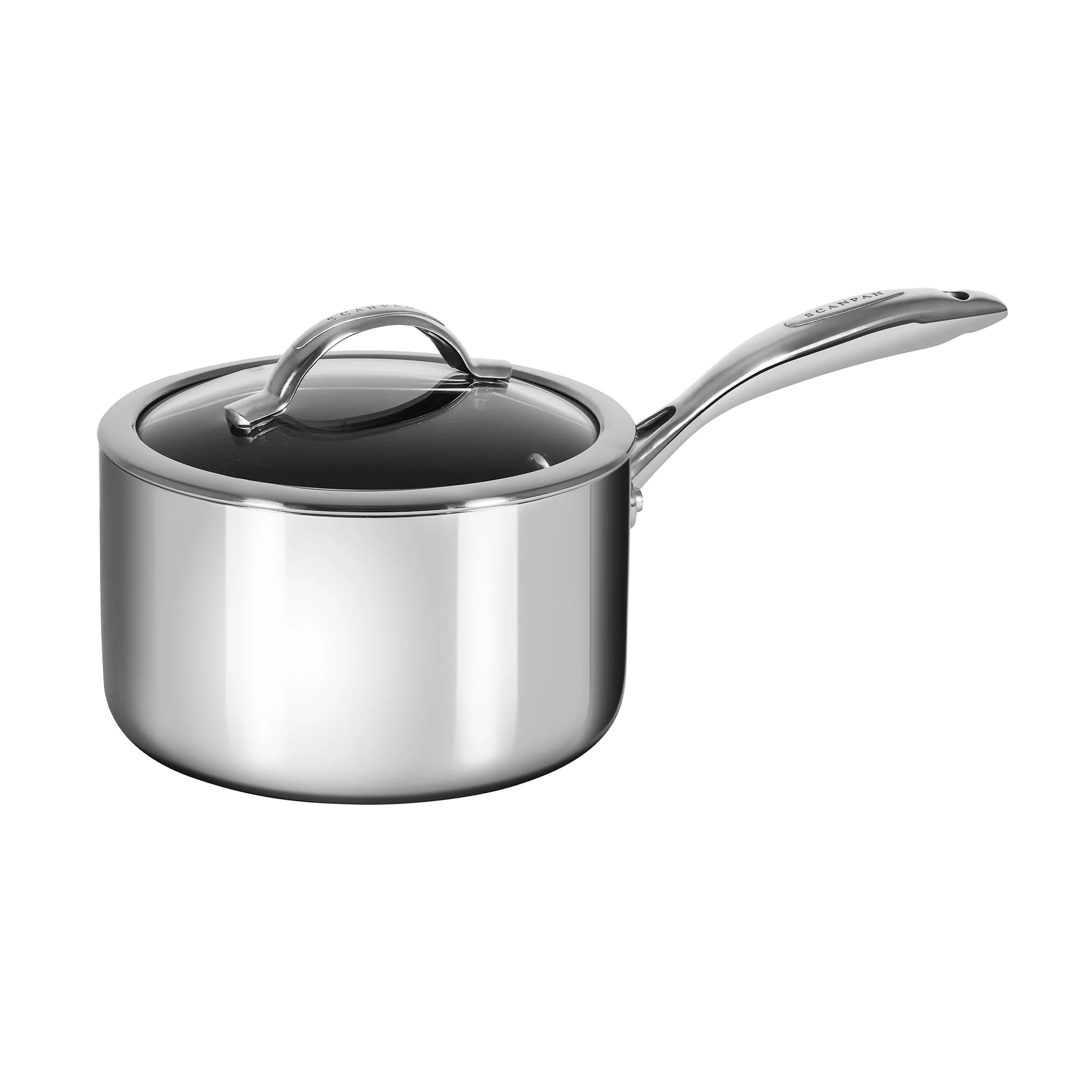 Scanpan HaptIQ Stainless Steel Non-Stick Saucepan with Lid - Image 2