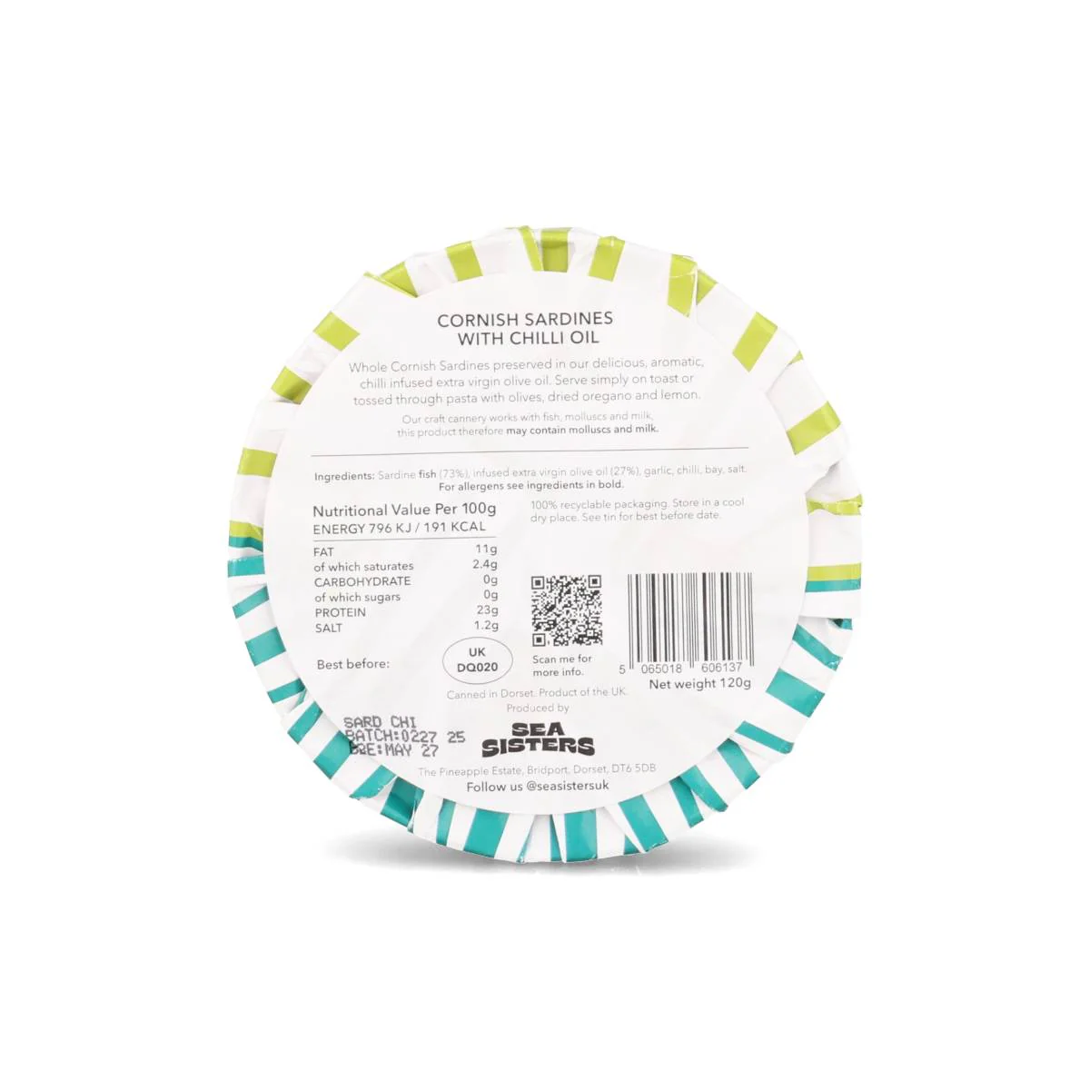 Sea Sisters Limited Edition Sardines in Chilli Oil, 120g - Image 3