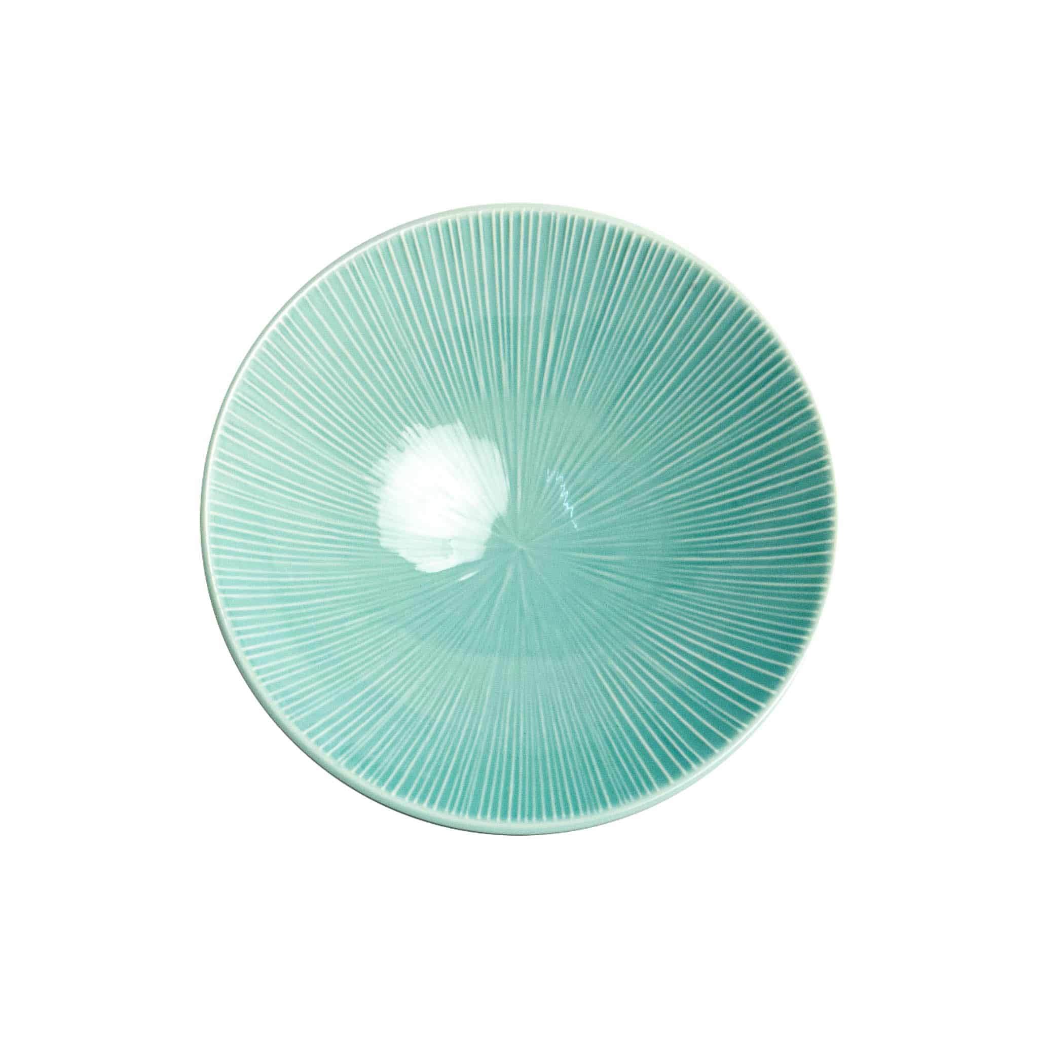 Senkei Shallow Bowl, Turquoise, 24cm - Image 3