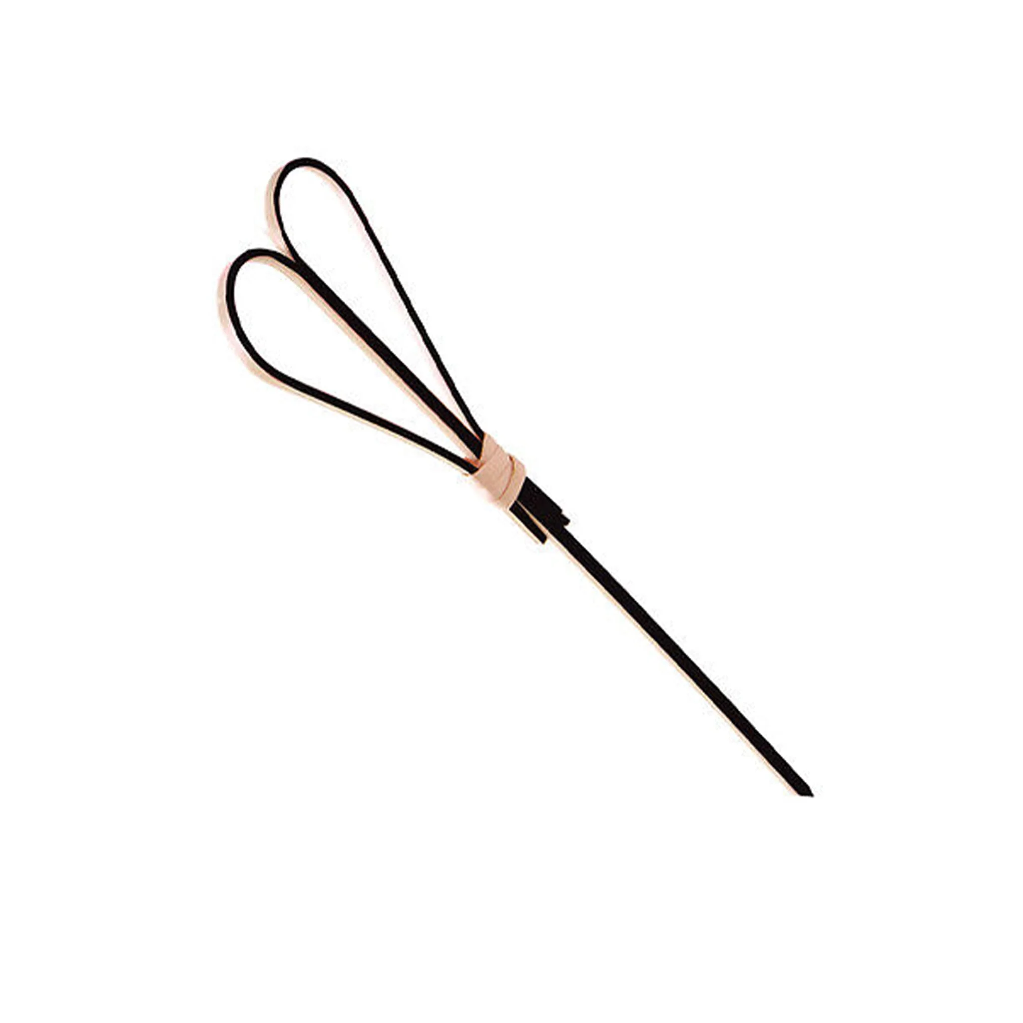Set of 100 Black Looped Heart Bamboo Skewers, 15cm - Image 2