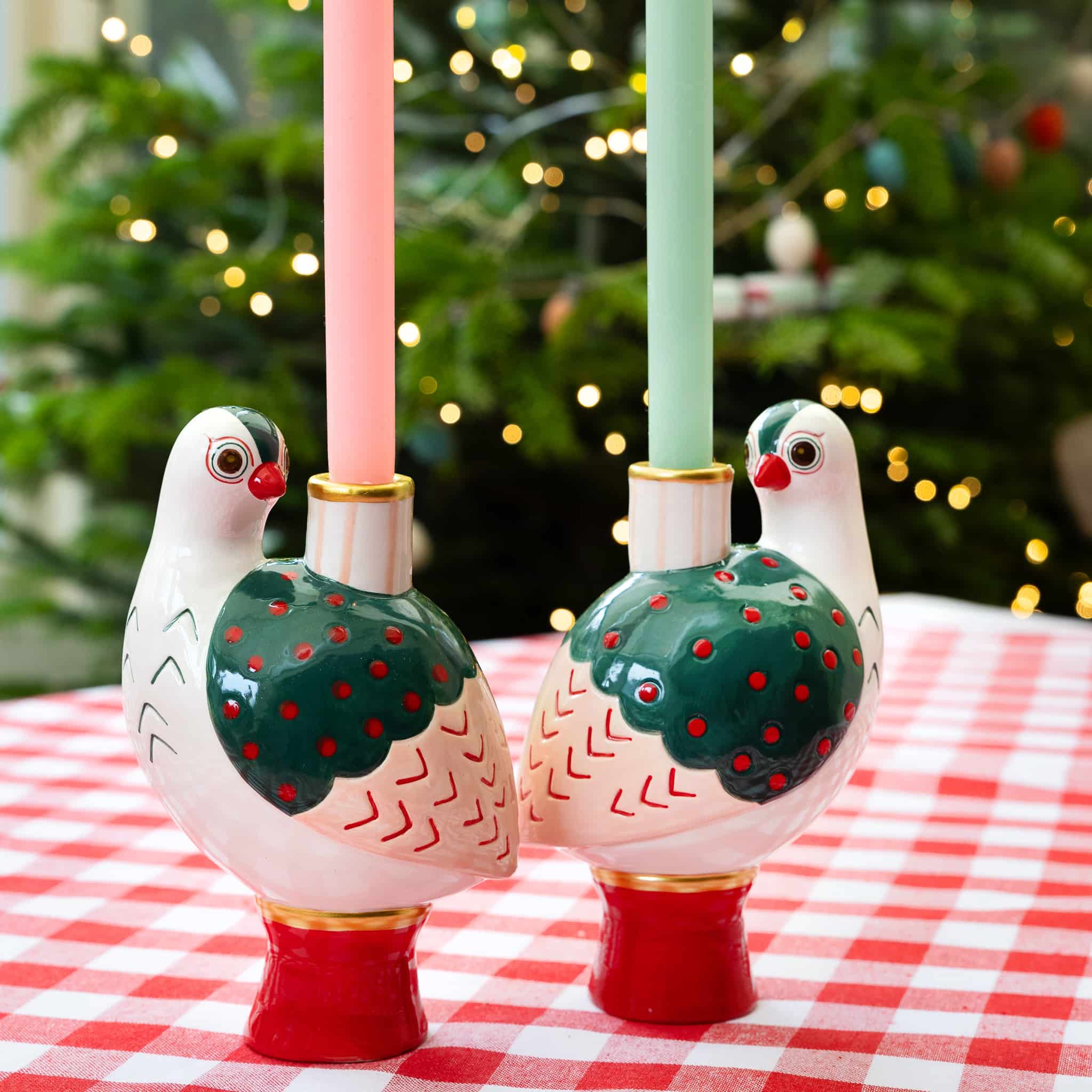 Bird Ceramic Candle Holder - Image 2