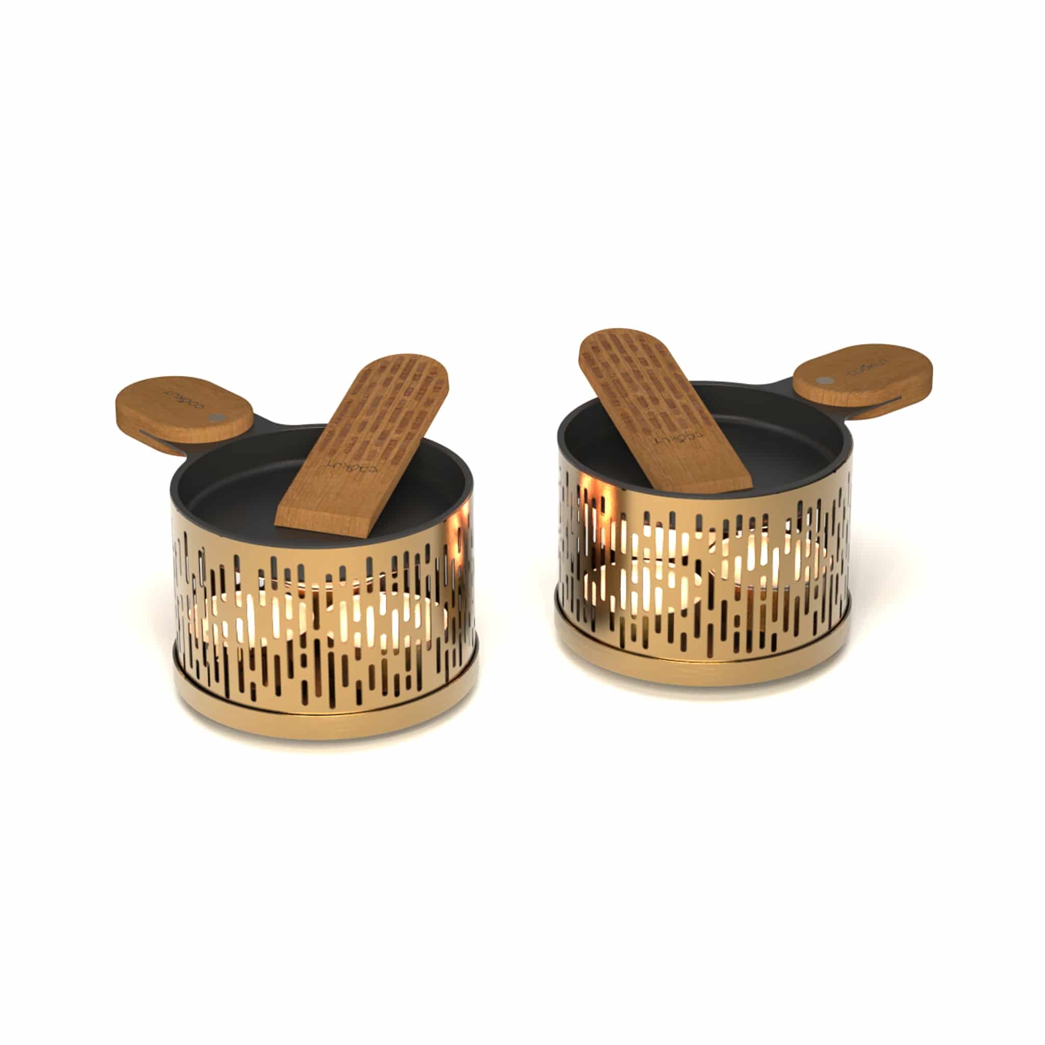 Set of 2 Cookut Raclettes, Gold