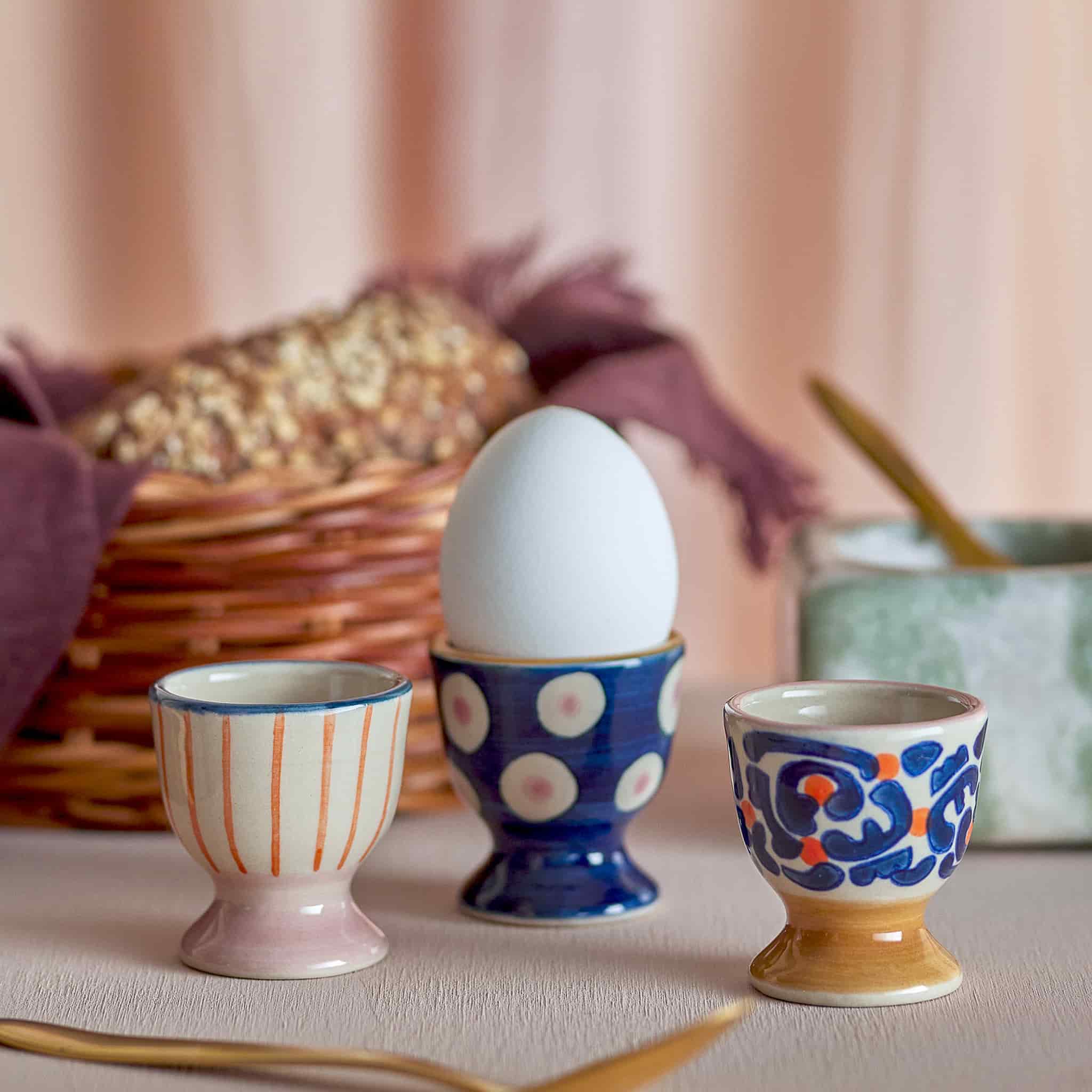Set of 3 Eviaya Patterned Egg Cups - Image 2