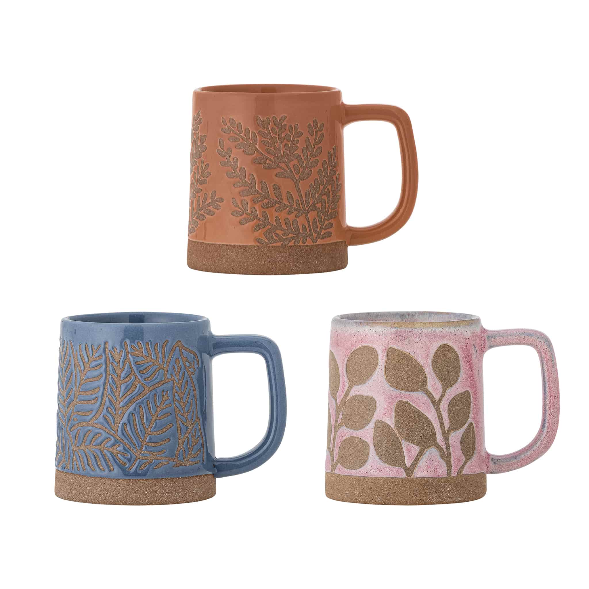 Set of 3 Kayce Floral Mugs, 250ml