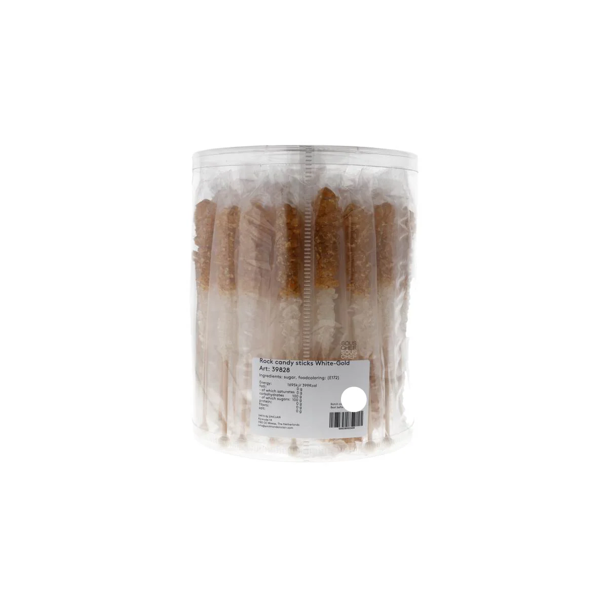Set of 36 Gold Glitter Rock Candy Sticks - Image 2