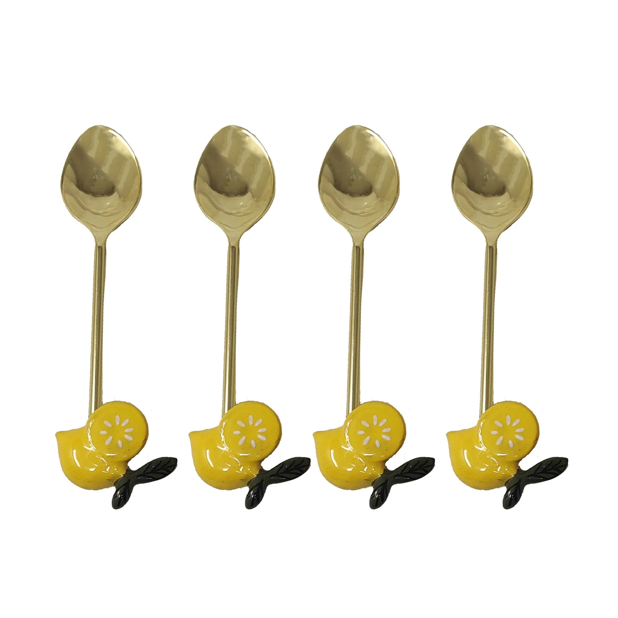 Set of 4 Lemon Dessert Spoons