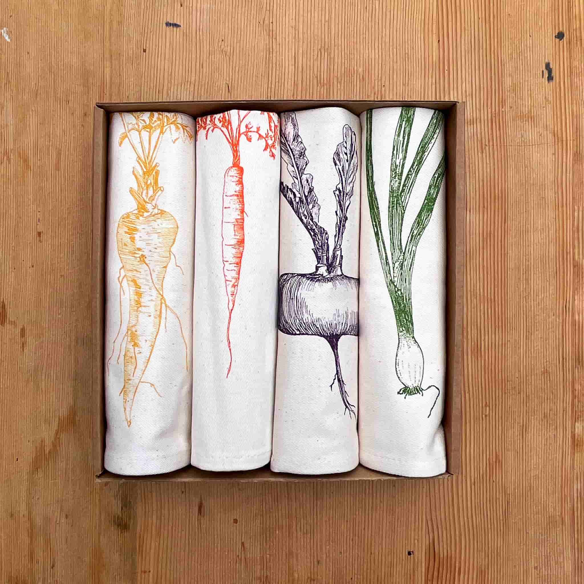 Lottie Day Set of 4 Root Vegetable Napkins - Image 2