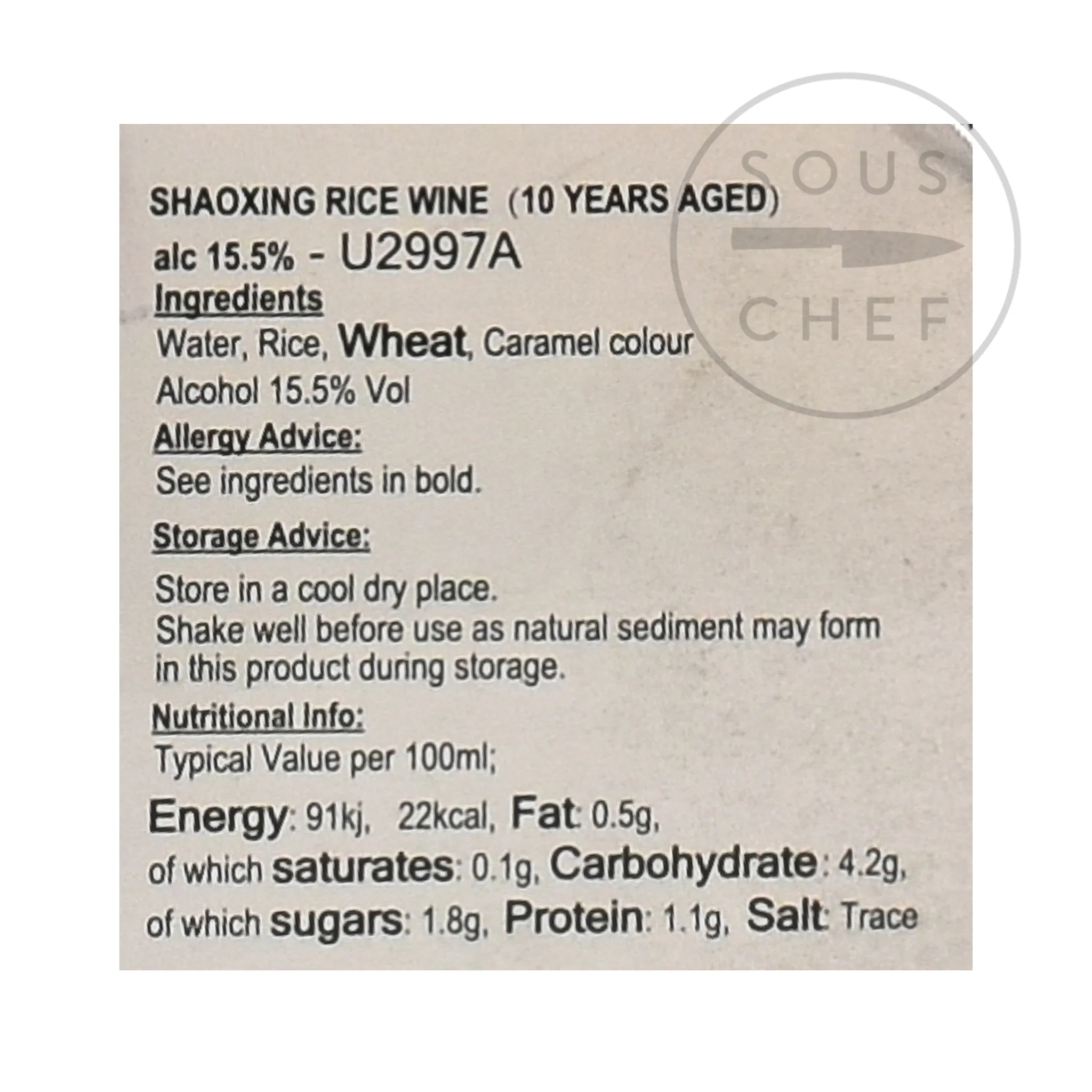 Shaoxing Rice Wine - 10 Year Aged, 500ml - Image 4