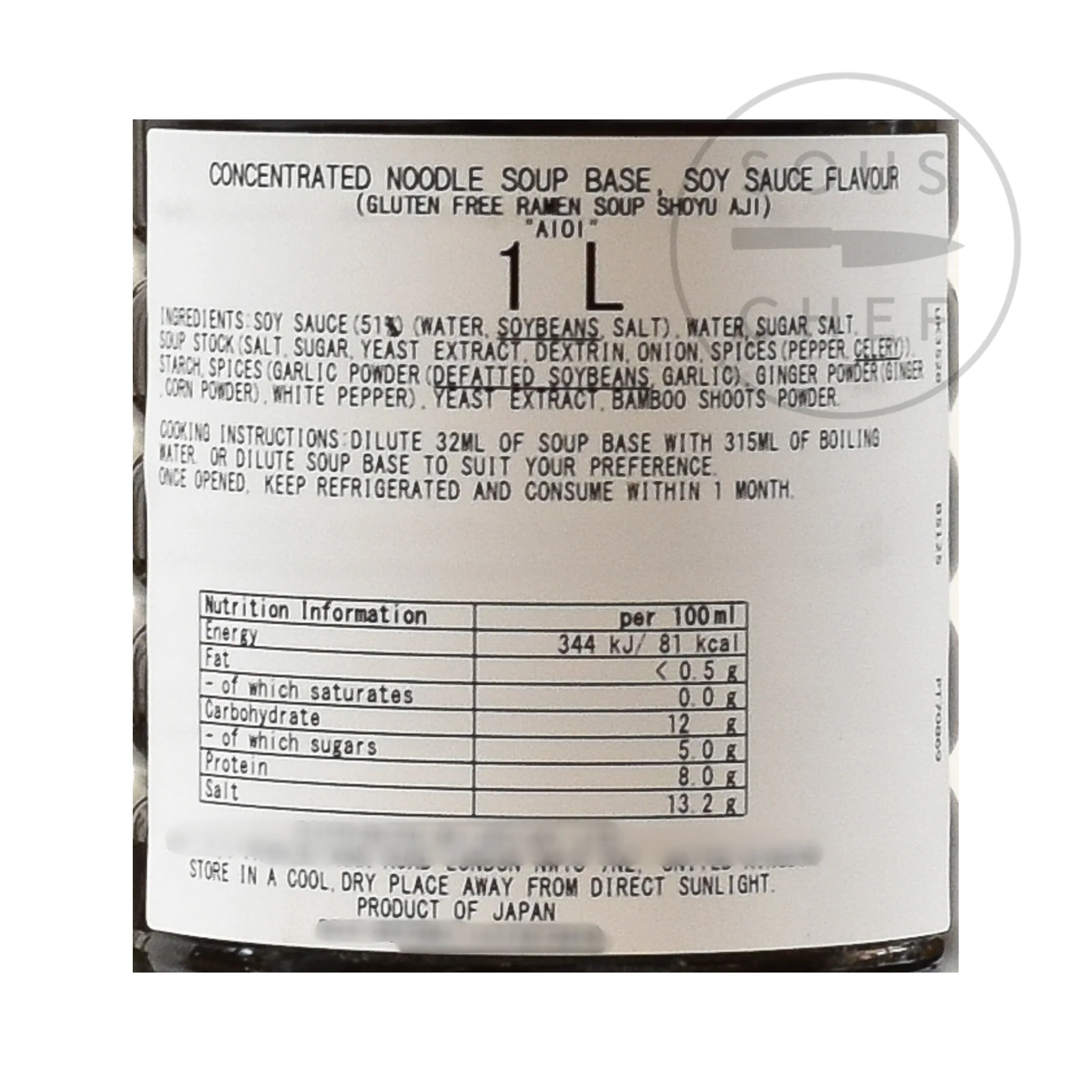 Shoyu Ramen Soup Base, 1 litre - Image 3