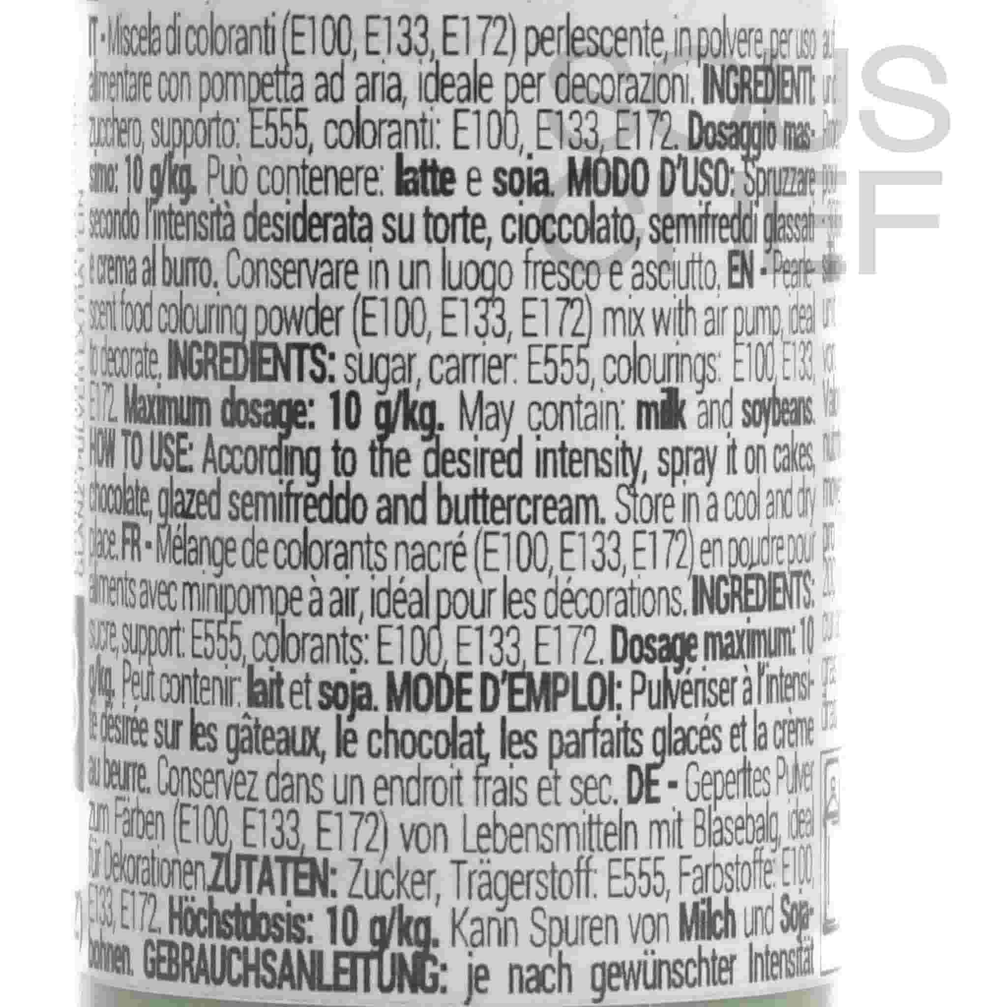 Silikomart Green Glitter Dust Spray, 10g - Image 2