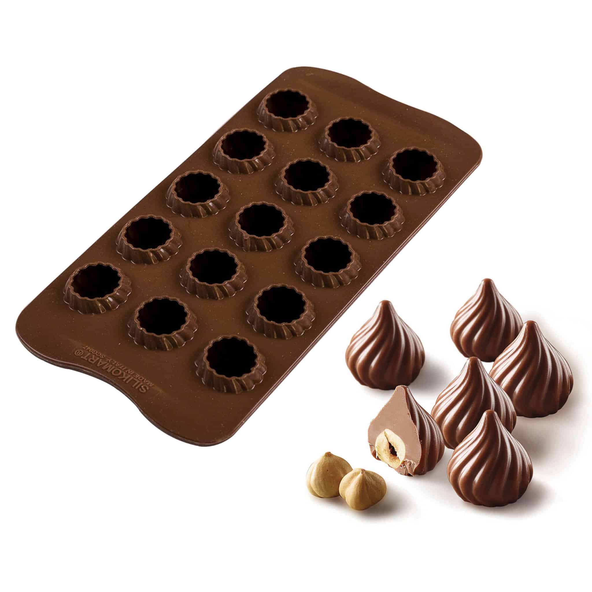 Silikomart Silicone Flame Chocolate Mould, 8ml