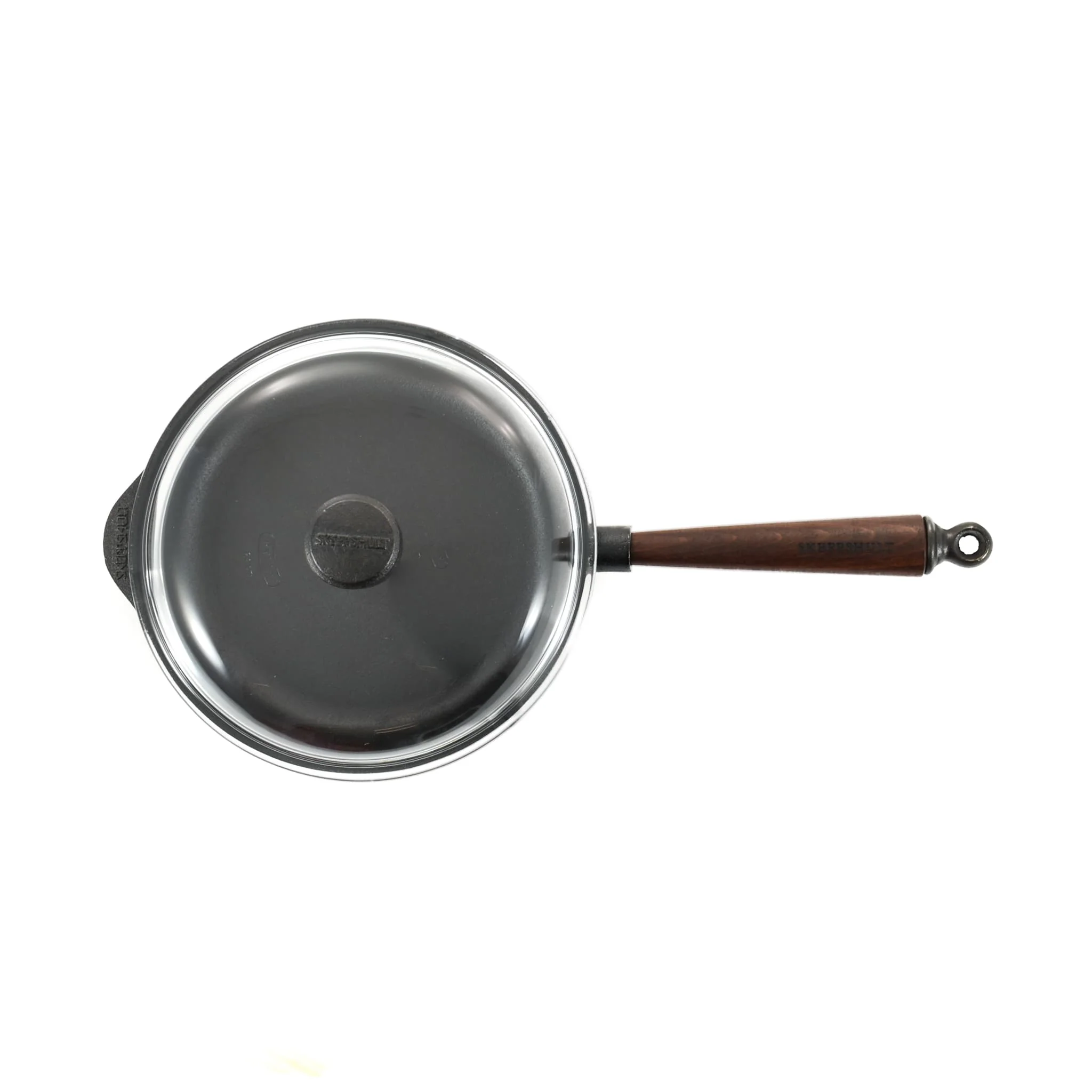 Skeppshult Traditional Cast Iron Deep Saute Pan with Lid, 25cm - Image 3
