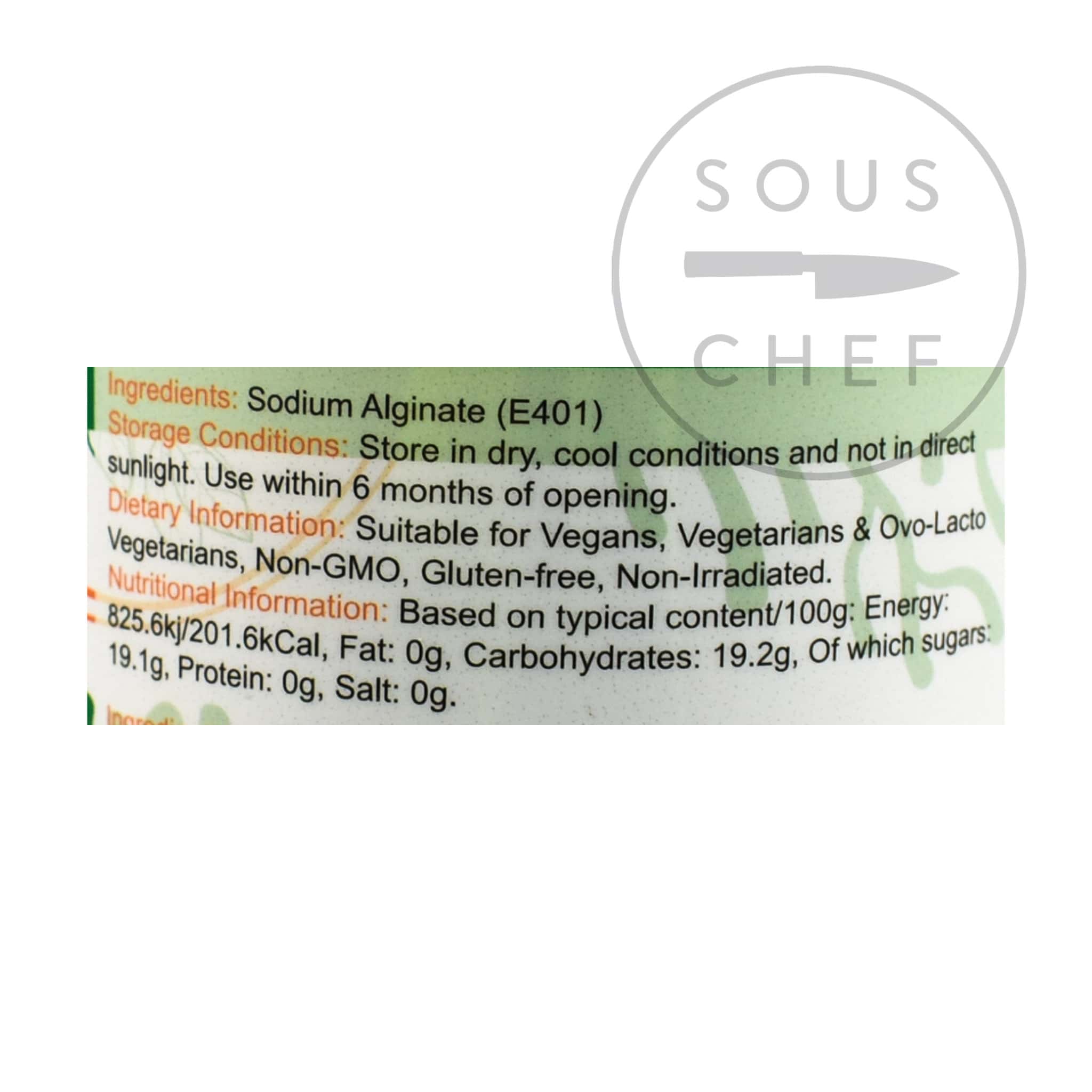 Short Dated Sodium Alginate, 100g - Image 2