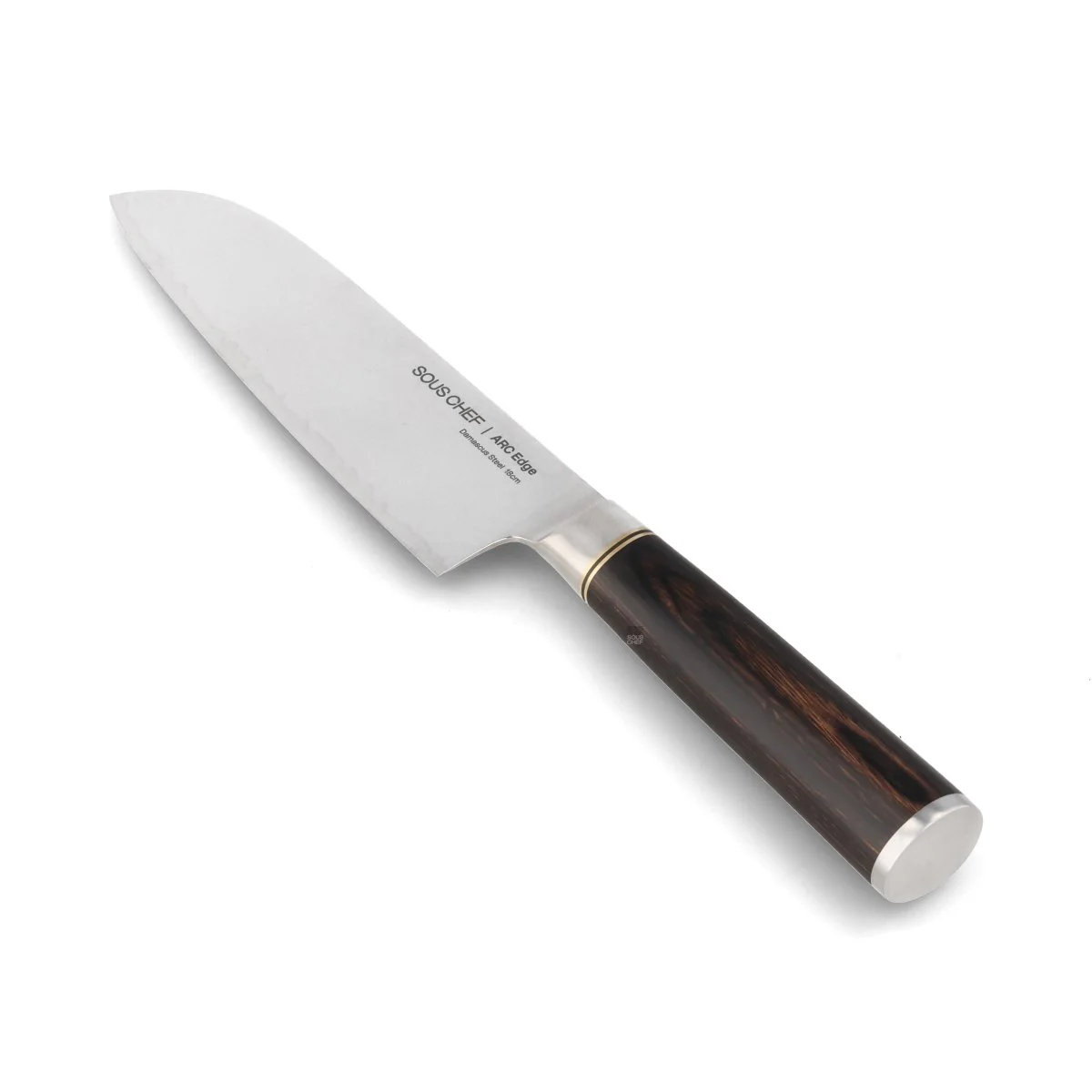 Sous Chef ARC Edge Damascus Steel Santoku Knife, 18cm - Image 7