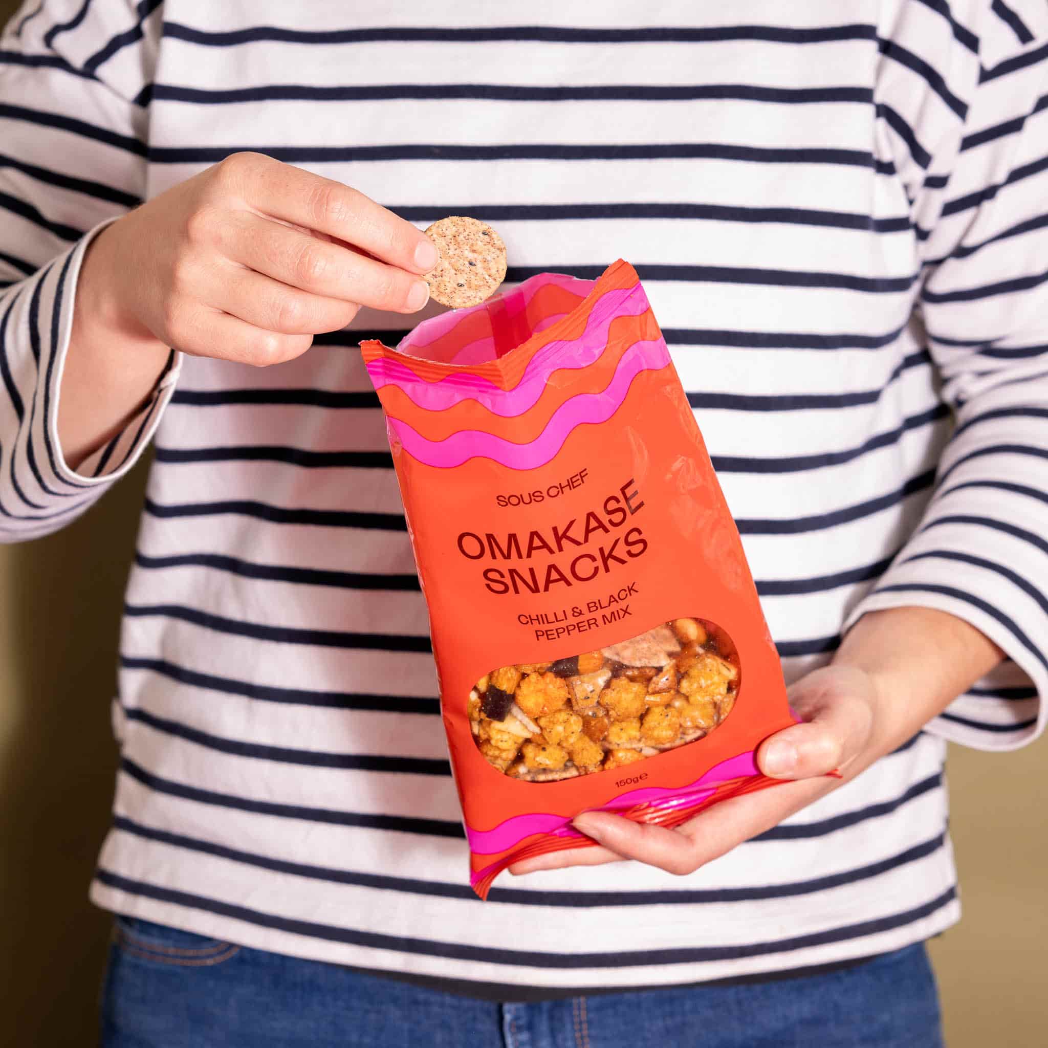 Sous Chef Omakase Snacks - Black Pepper & Chilli, 150g - Image 4