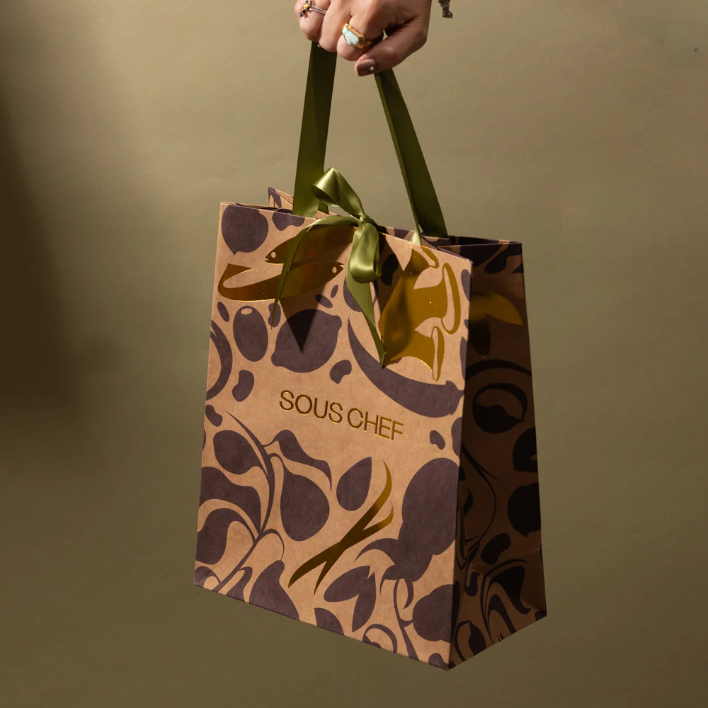 Sous Chef Medium Paper & Ribbon Gift Bag