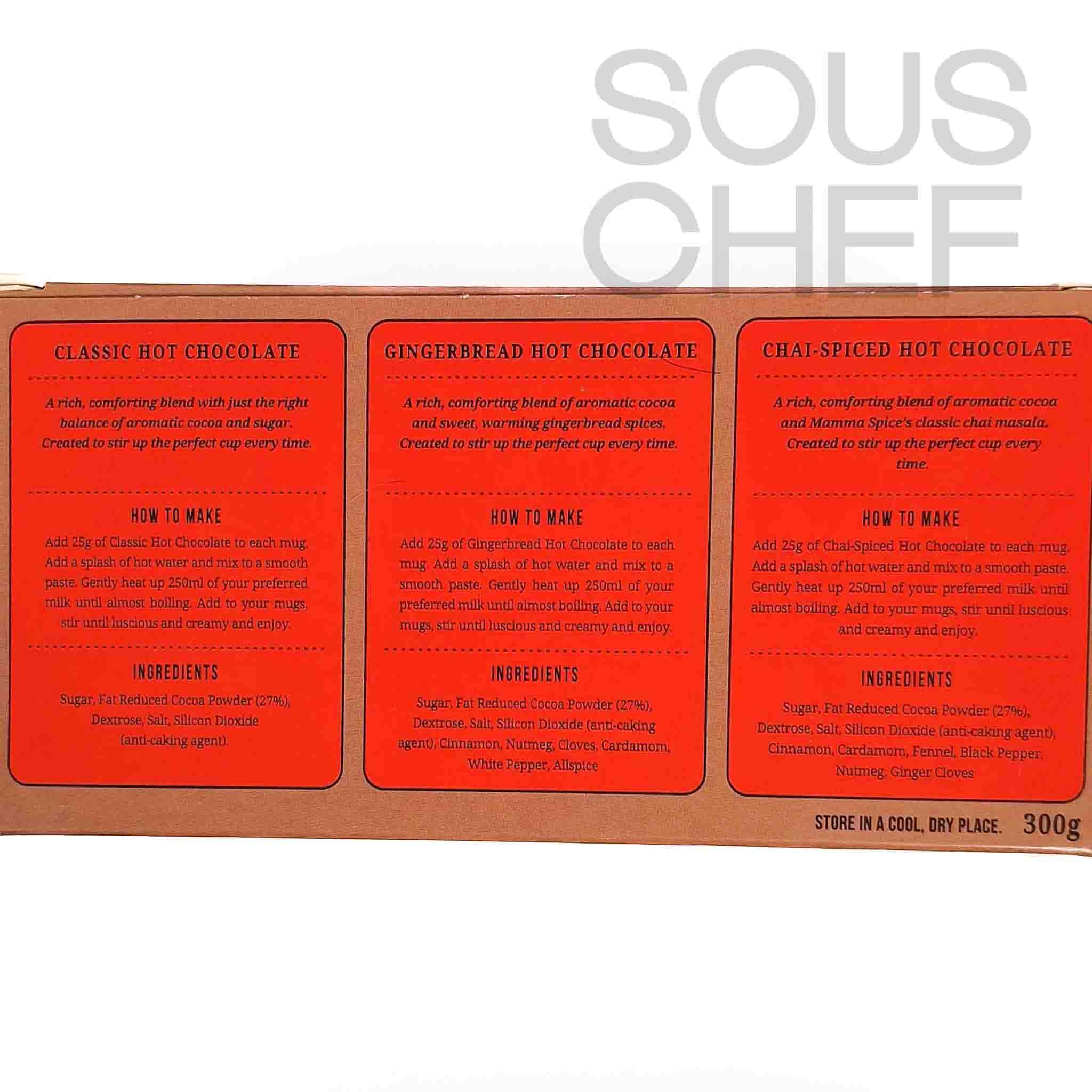 Spice Kitchen Hot Chocolate Collection Trio, 300g - Image 2
