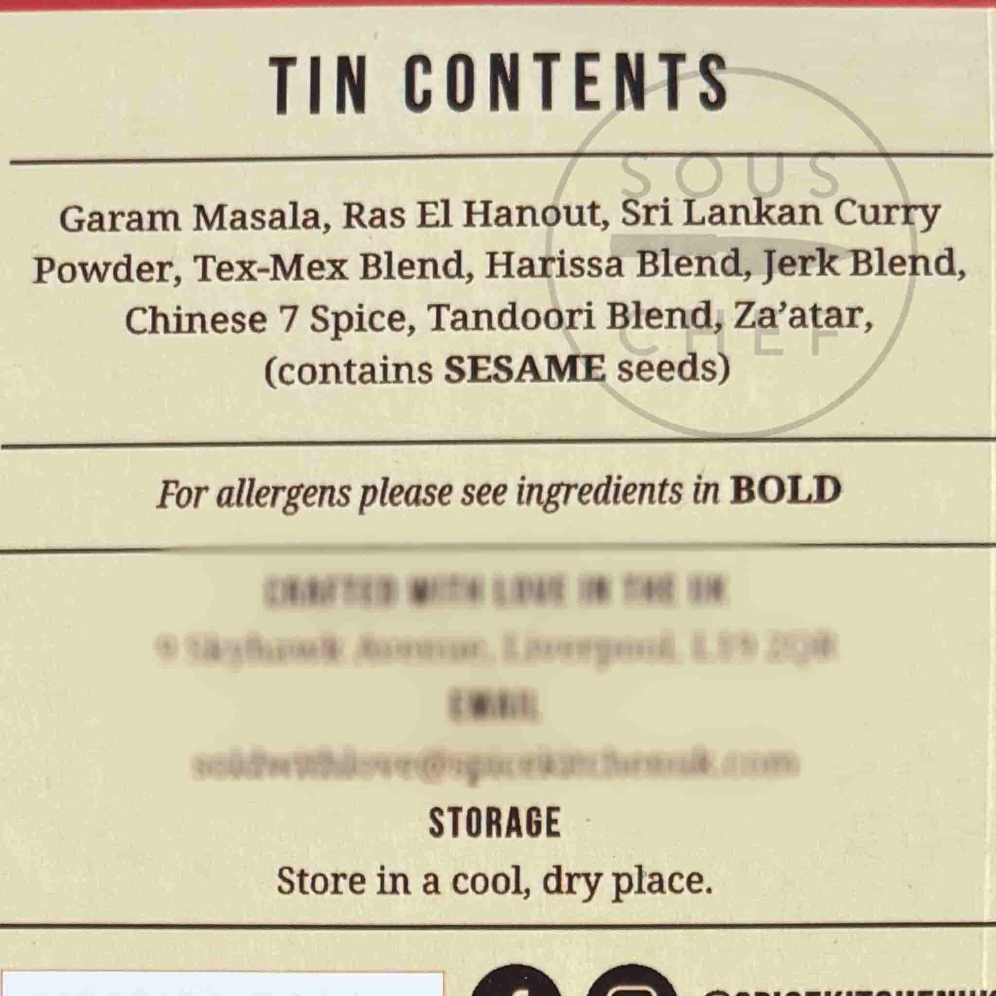 Spice Kitchen World Spice Tin - Image 2