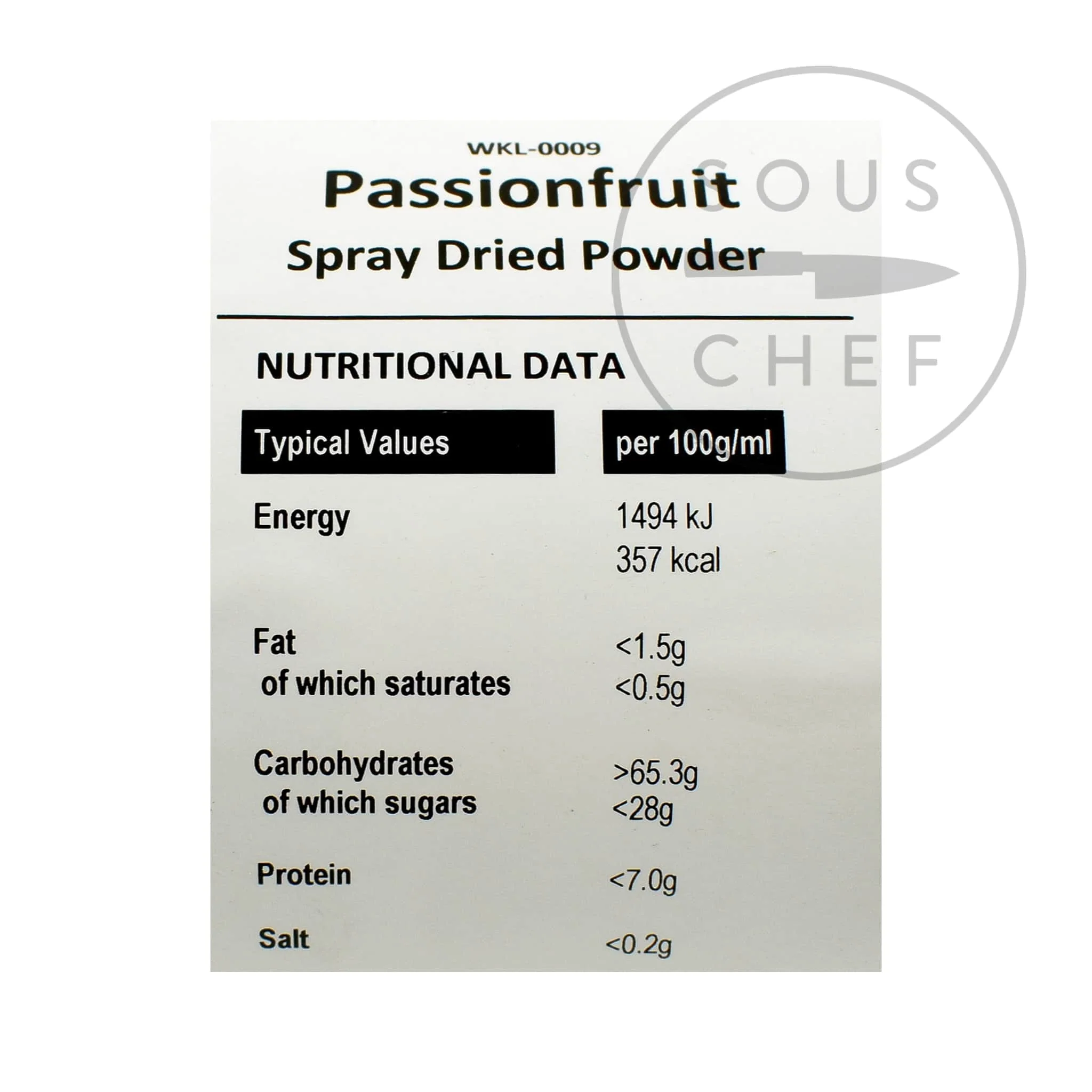 Spray Dried Passionfruit Powder, 200g - Image 2