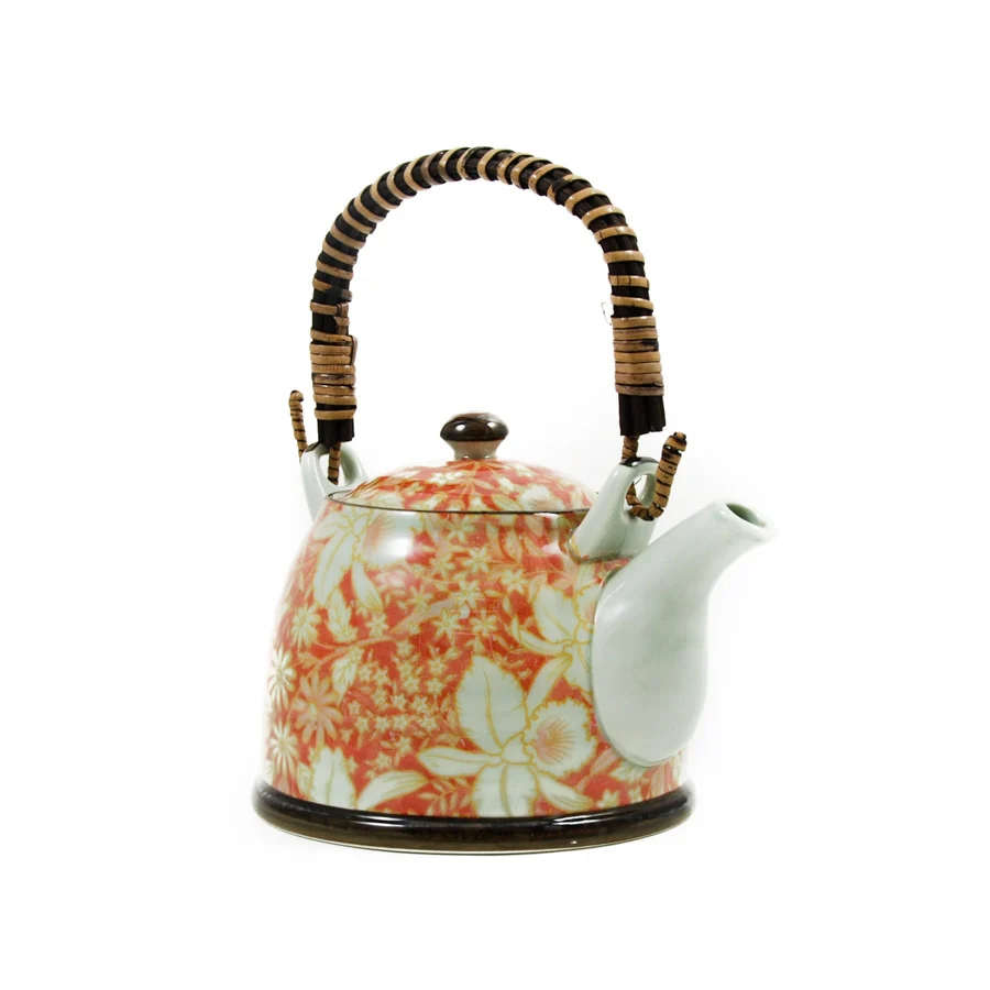 Suisen Red Japanese Teapot