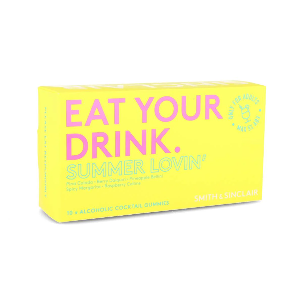 Summer Lovin' 5%ABV Alcoholic Cocktail Jelly Sweets, 140g