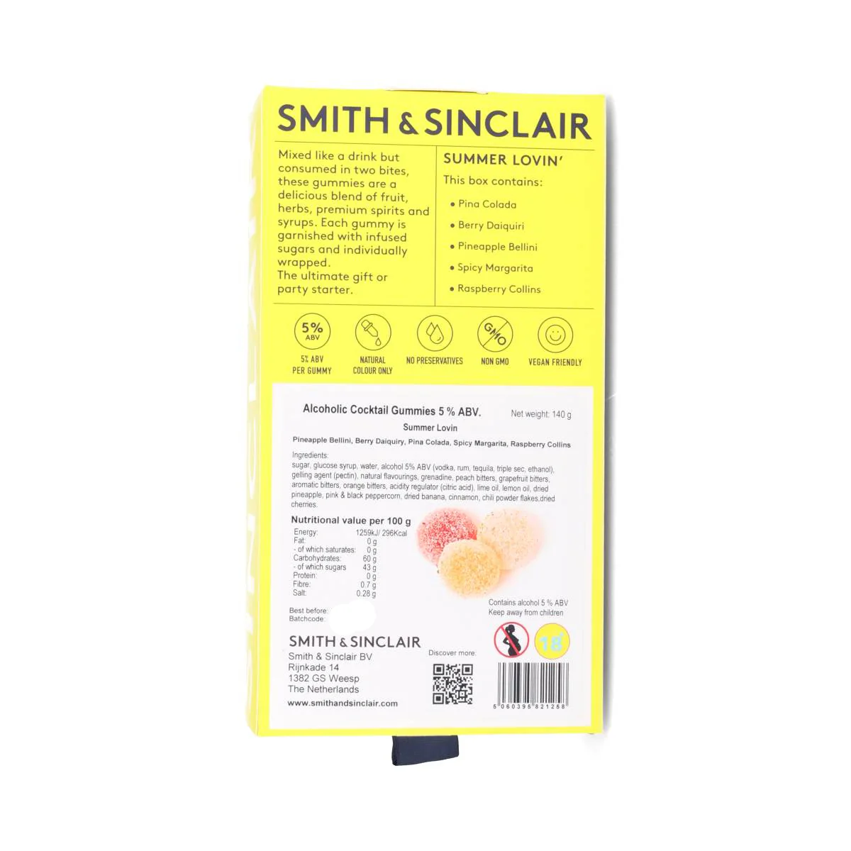 Summer Lovin' 5%ABV Alcoholic Cocktail Jelly Sweets, 140g - Image 2