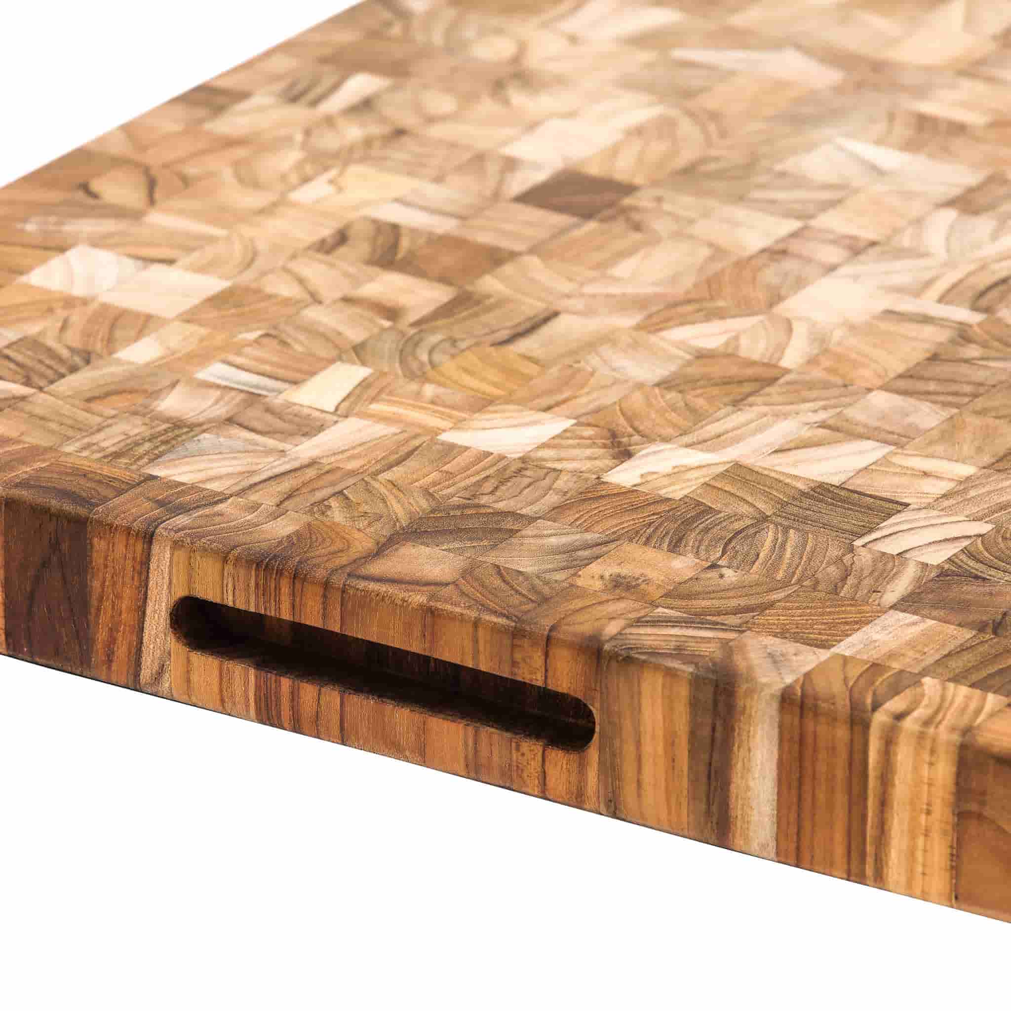 Teakhaus End Grain Butcher Block Rectangular Cutting Board, Medium - Image 2
