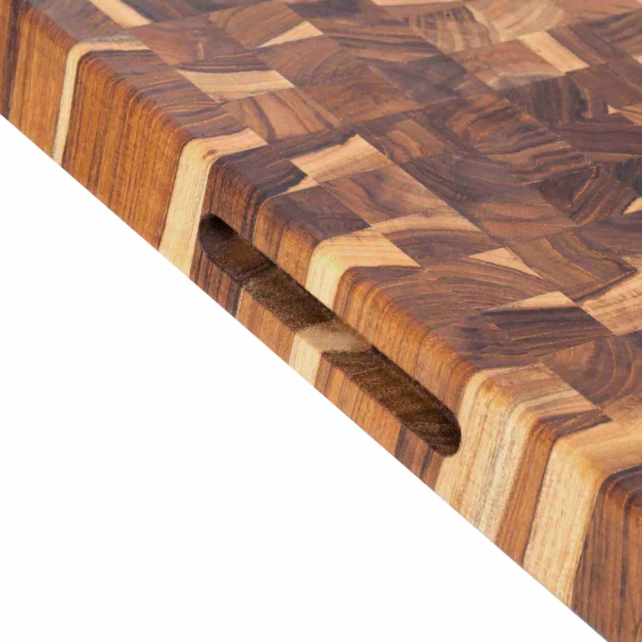 Teakhaus End Grain Butcher Block Rectangular Cutting Board, Medium - Image 3