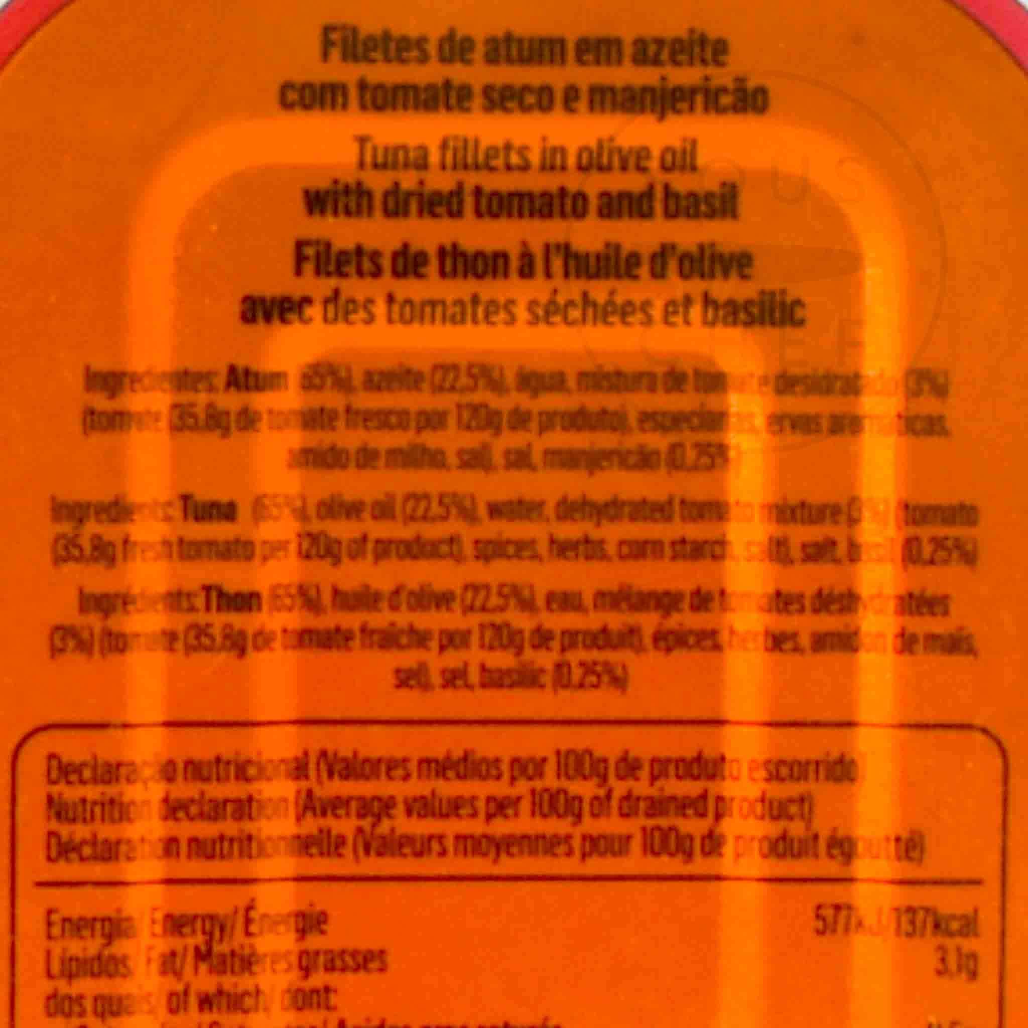 Tenorio Tuna Fillet with Basil & Sundried Tomato, 120g - Image 2